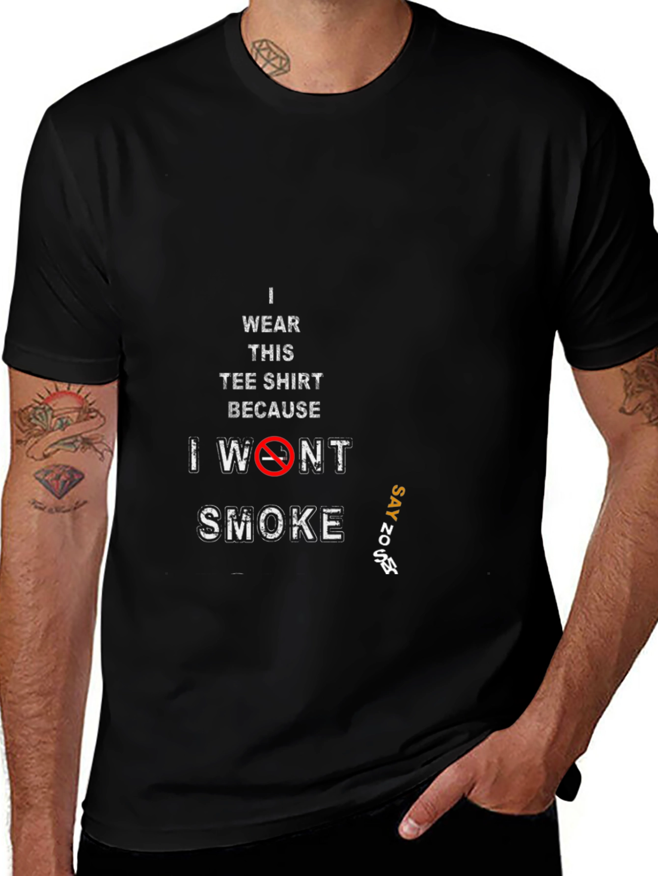 Variant 5 of I Wont Smoke T-Shirt - Anti Smoking Tee