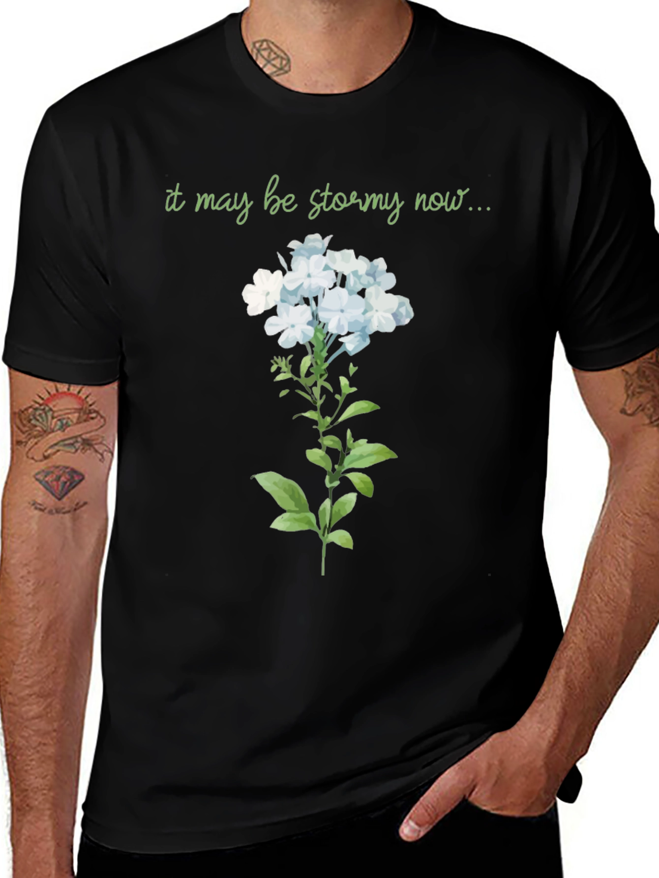 Variant 28 of Stormy Now Floral Graphic T-Shirt