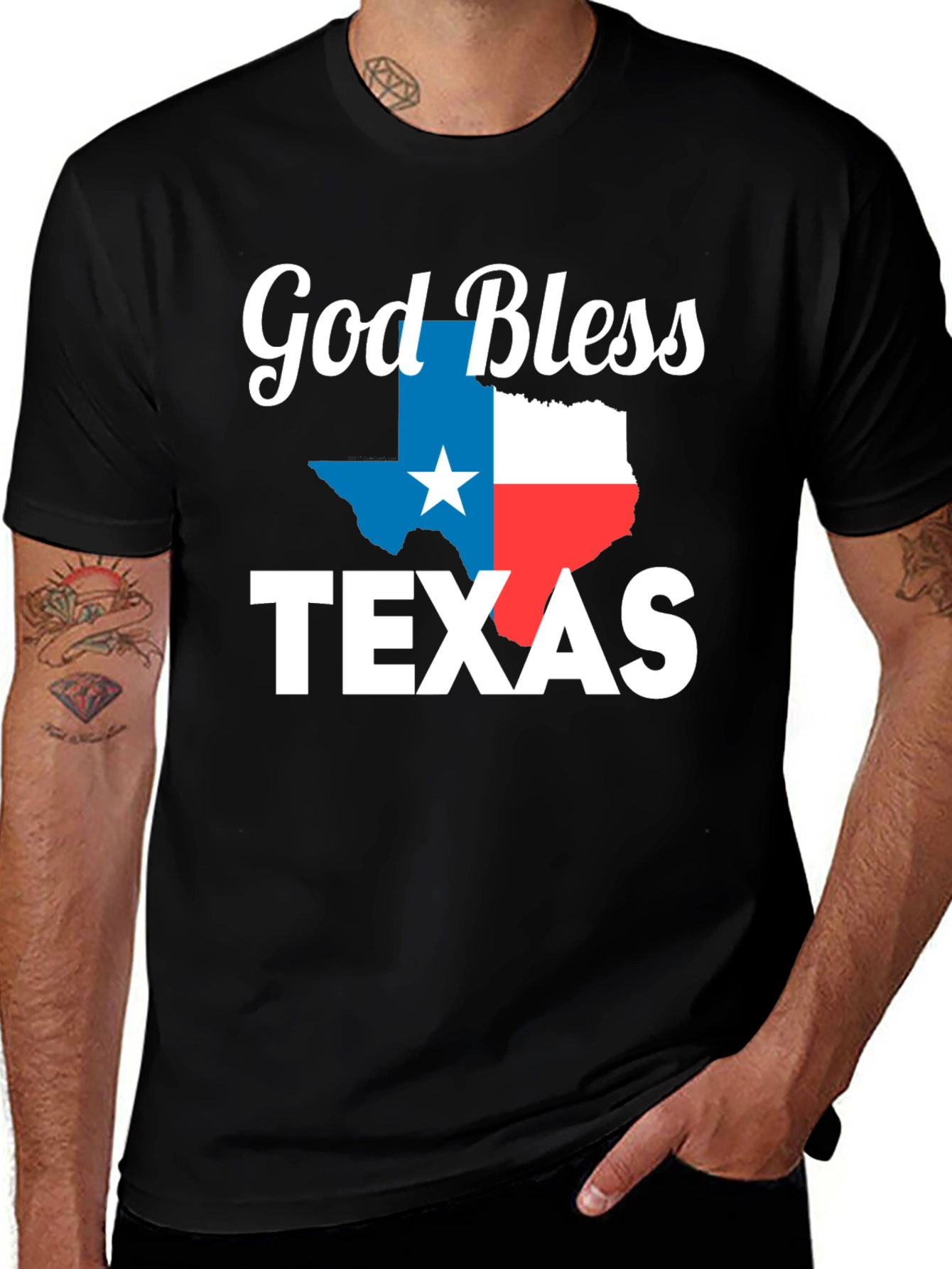 God Bless Texas T-Shirt - Patriotic Pride