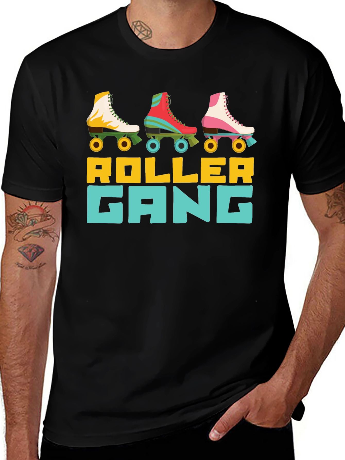 Retro Roller Gang T-Shirt - Skate Crew Apparel