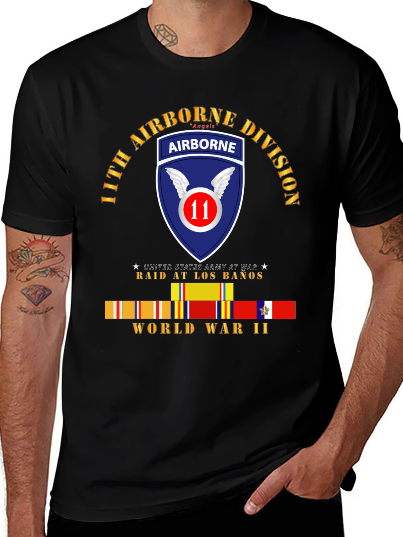 11th Airborne Division "Angels" WWII T-Shirt
