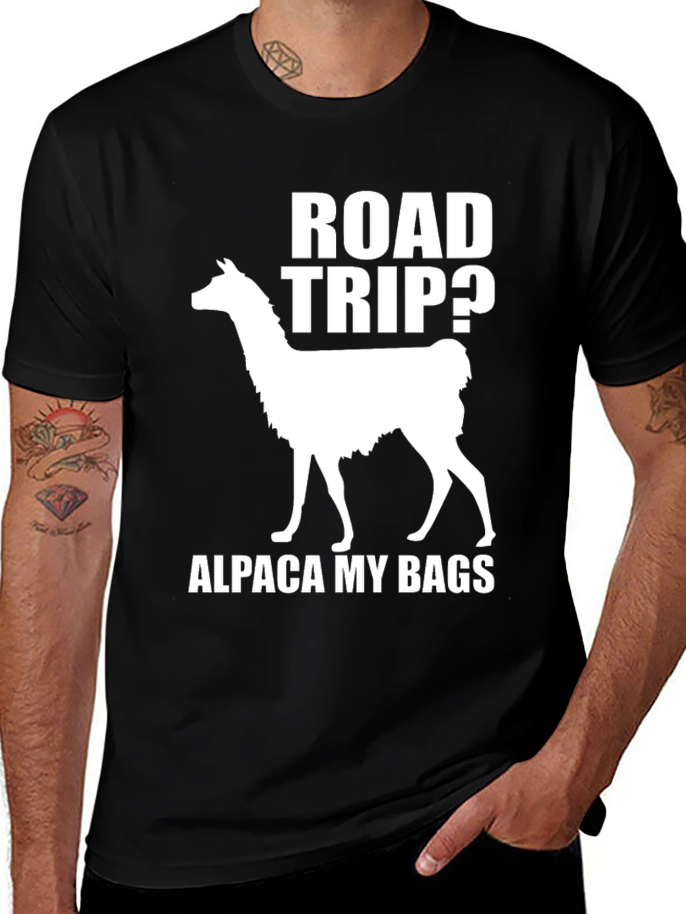 Variant 7 of Road Trip Alpaca T-Shirt
