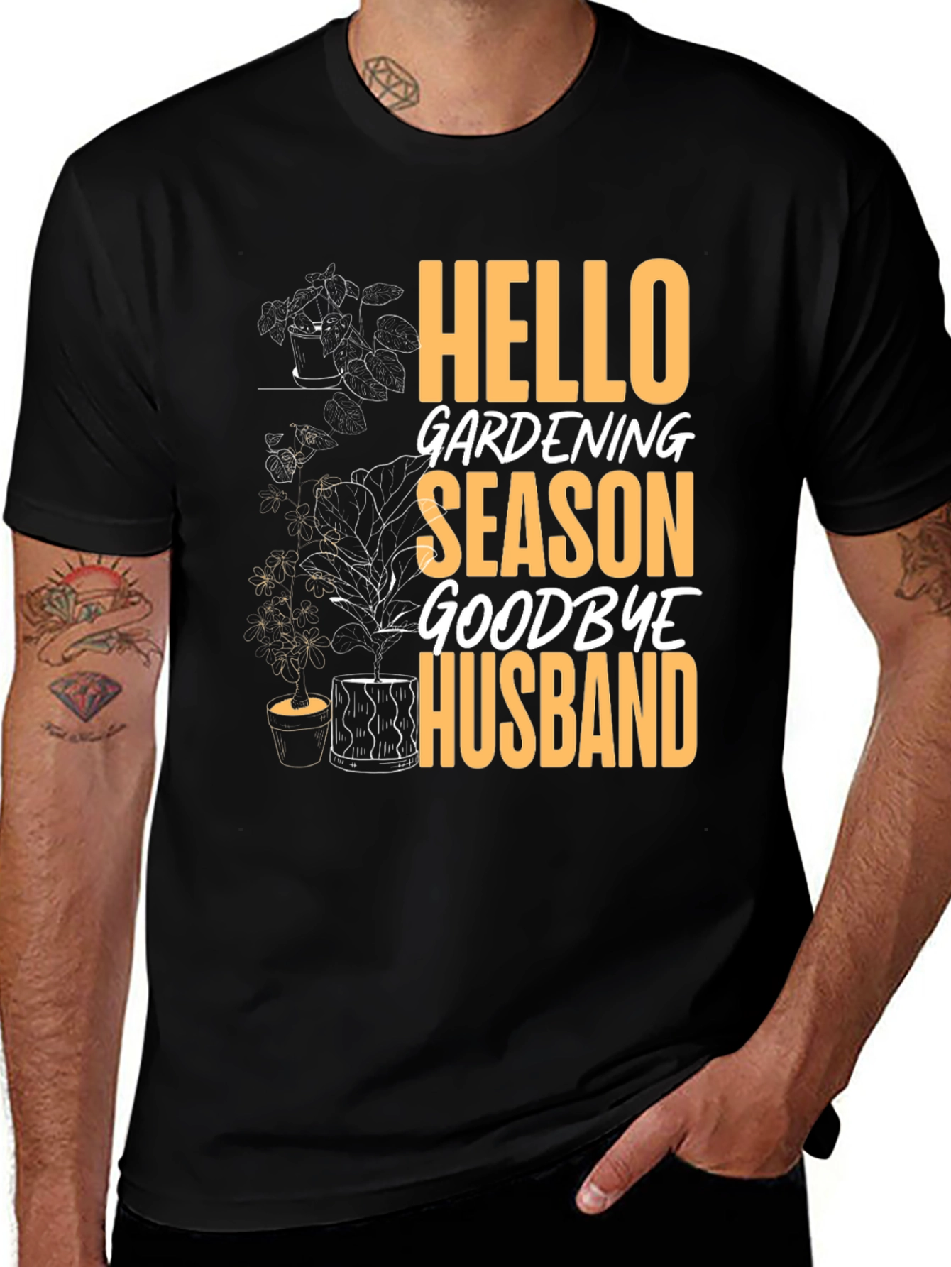 Variant 17 of Hello Gardening Season Goodbye Husband Tee