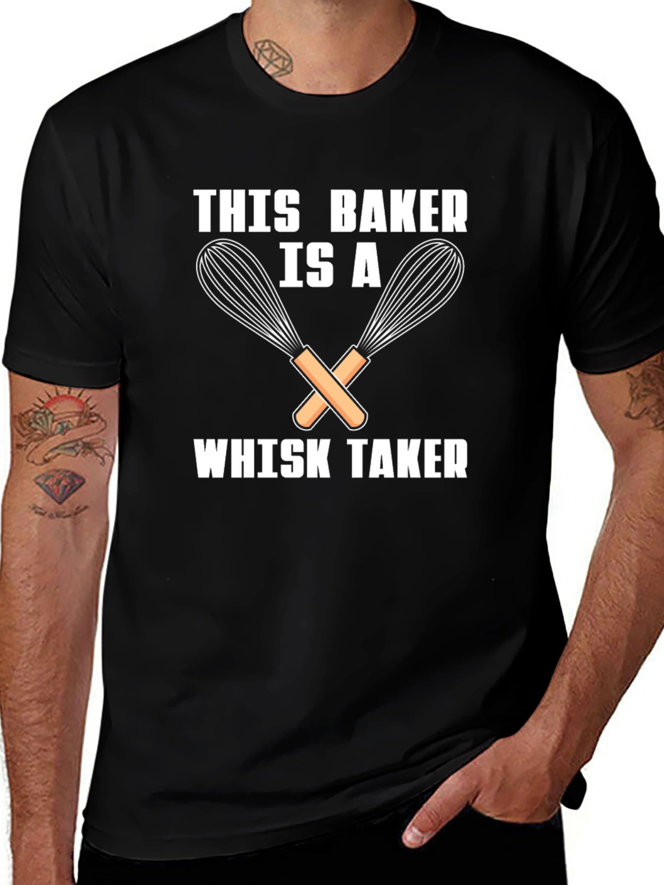 This Baker is a Whisk Taker Funny T-Shirt