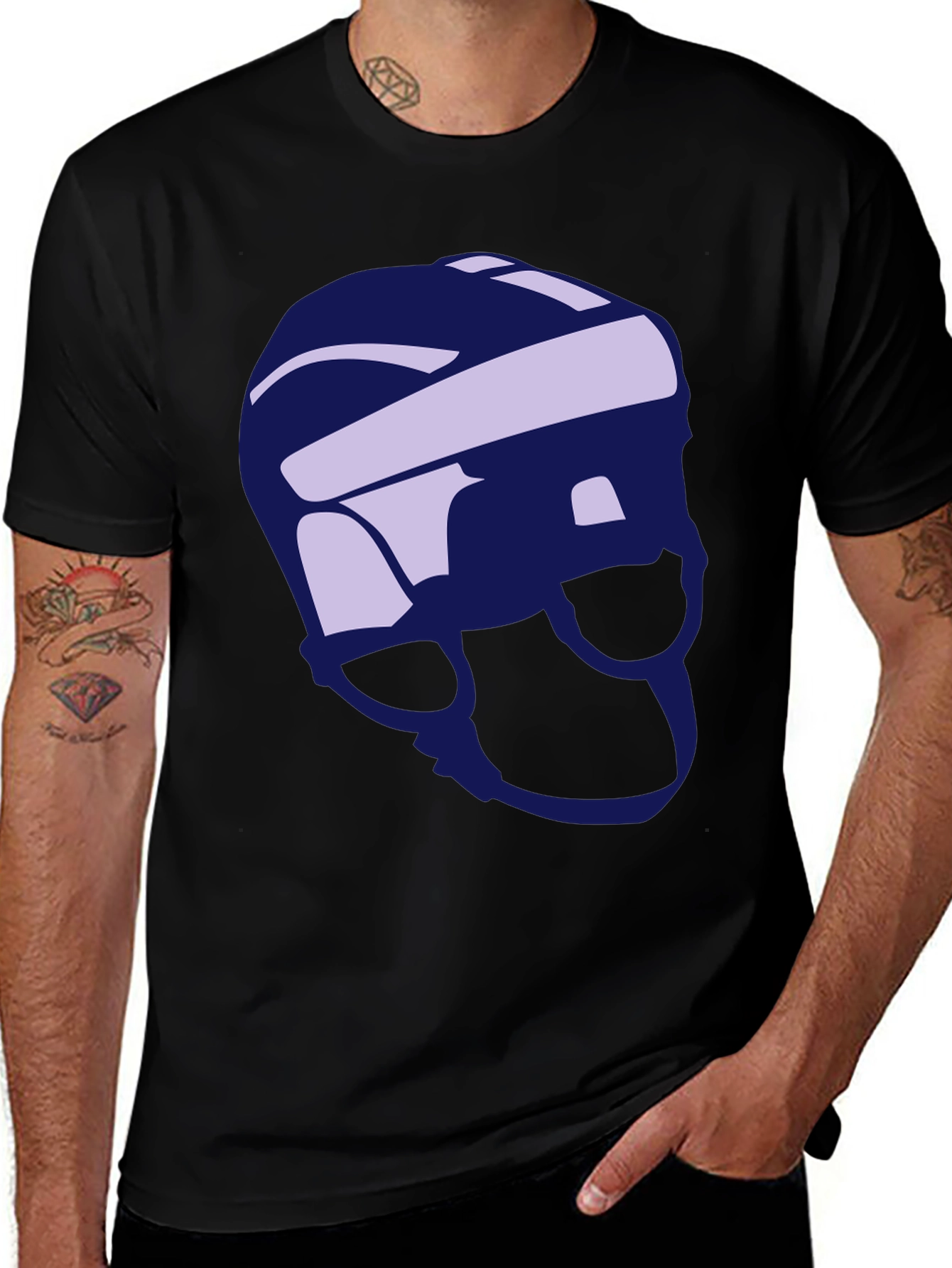 Helmet Graphic Tee - Cool Casual Style