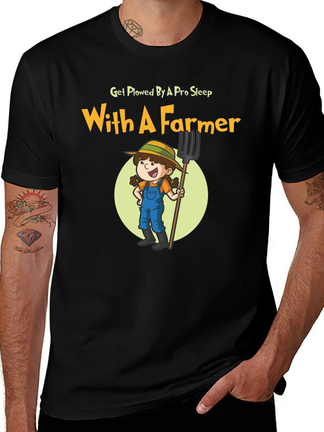 Variant 21 of Funny Farmer Graphic T-Shirt - Get Plowed By A Pro Sleep