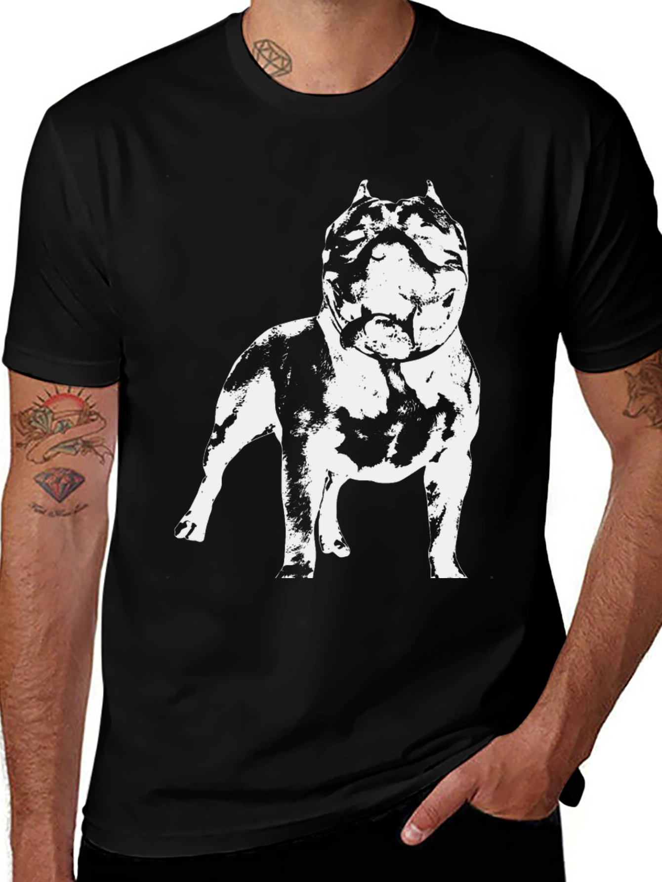 Variant 19 of Bold Black Dog Graphic T-Shirt
