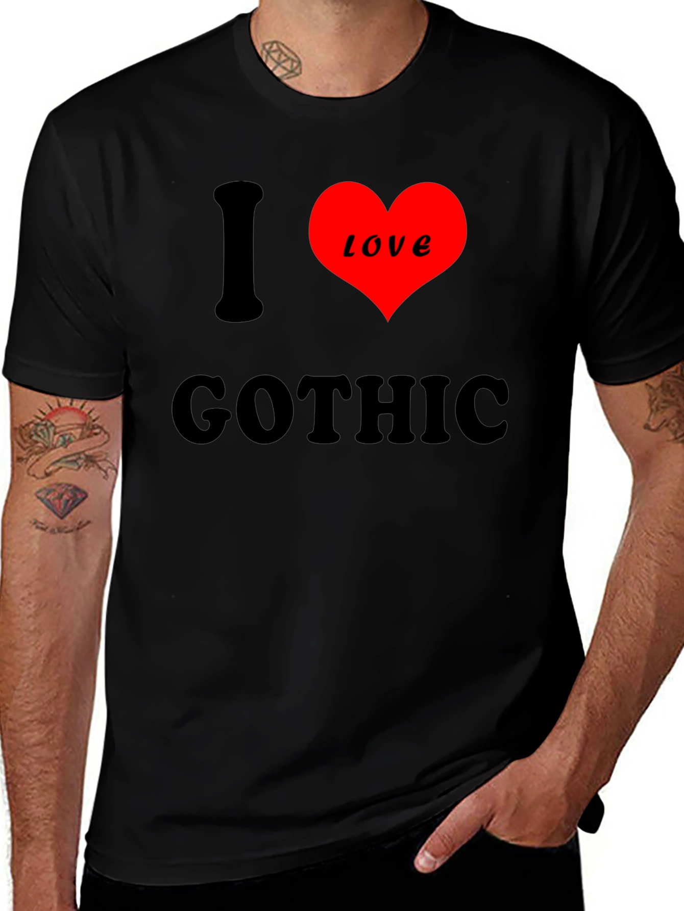 Variant 13 of I Heart Love Gothic T-Shirt
