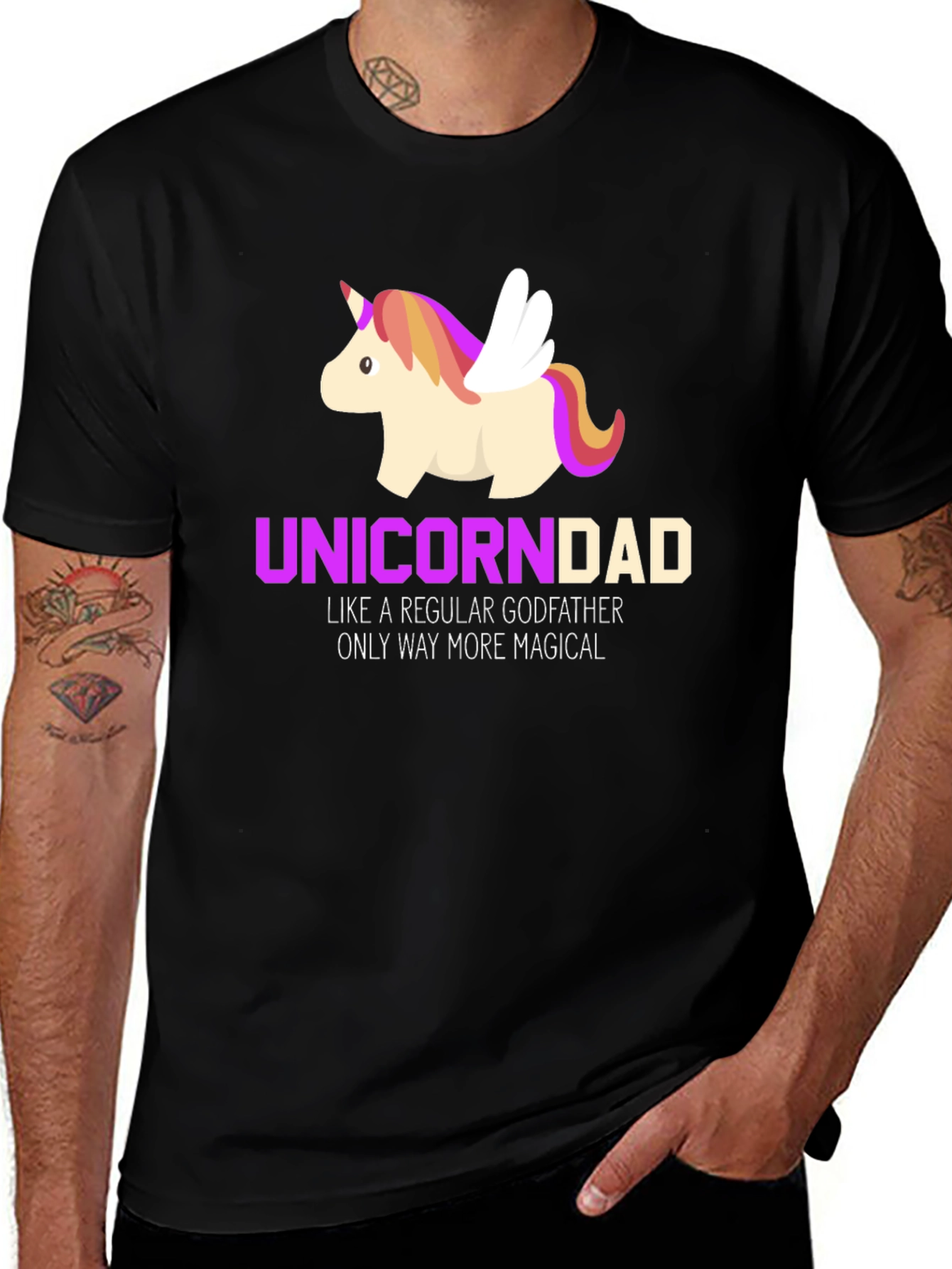 Variant 29 of Unicorn Dad Magical Godfather T-Shirt