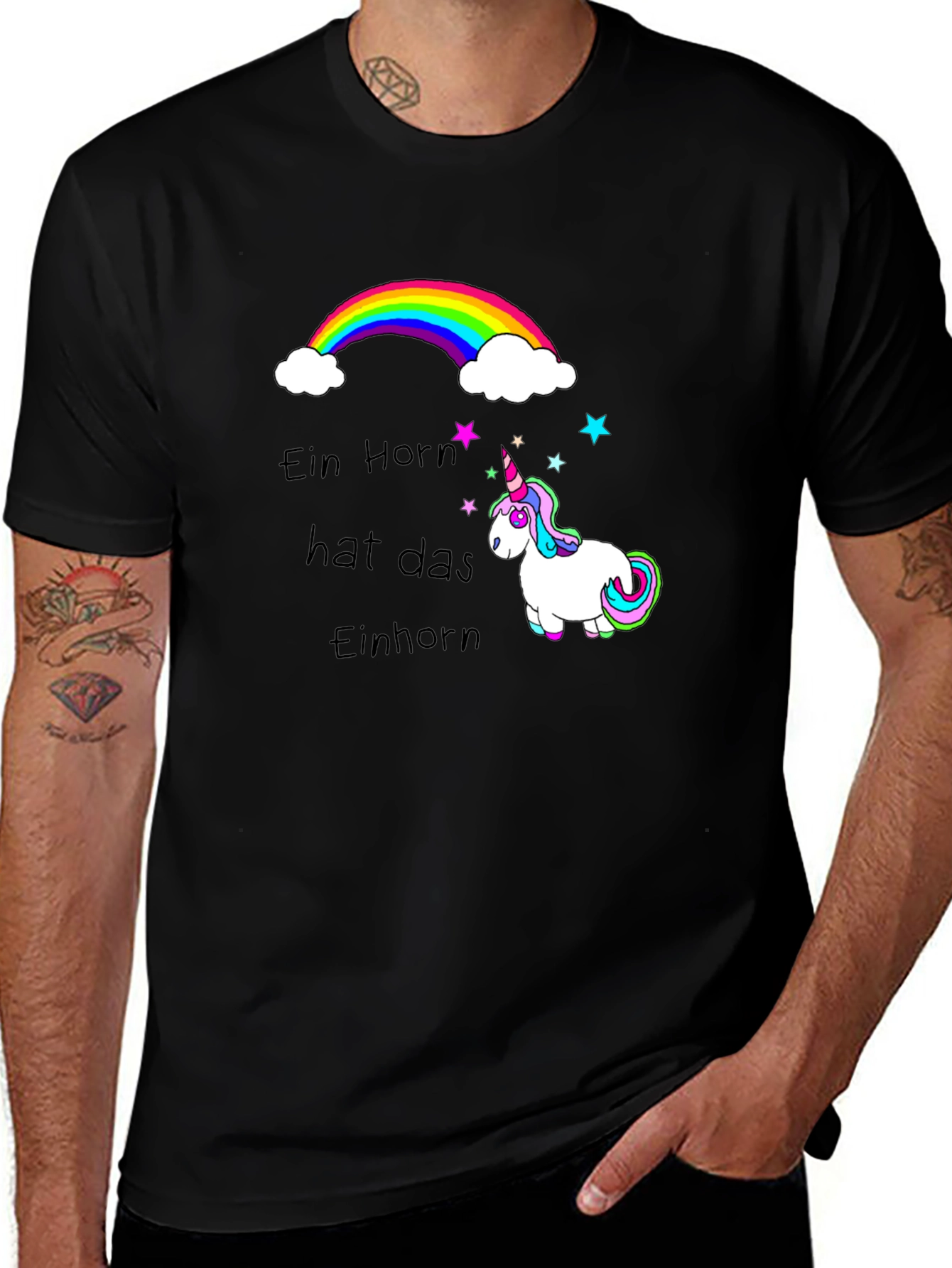 Variant 13 of Unicorn Rainbow Graphic Tee