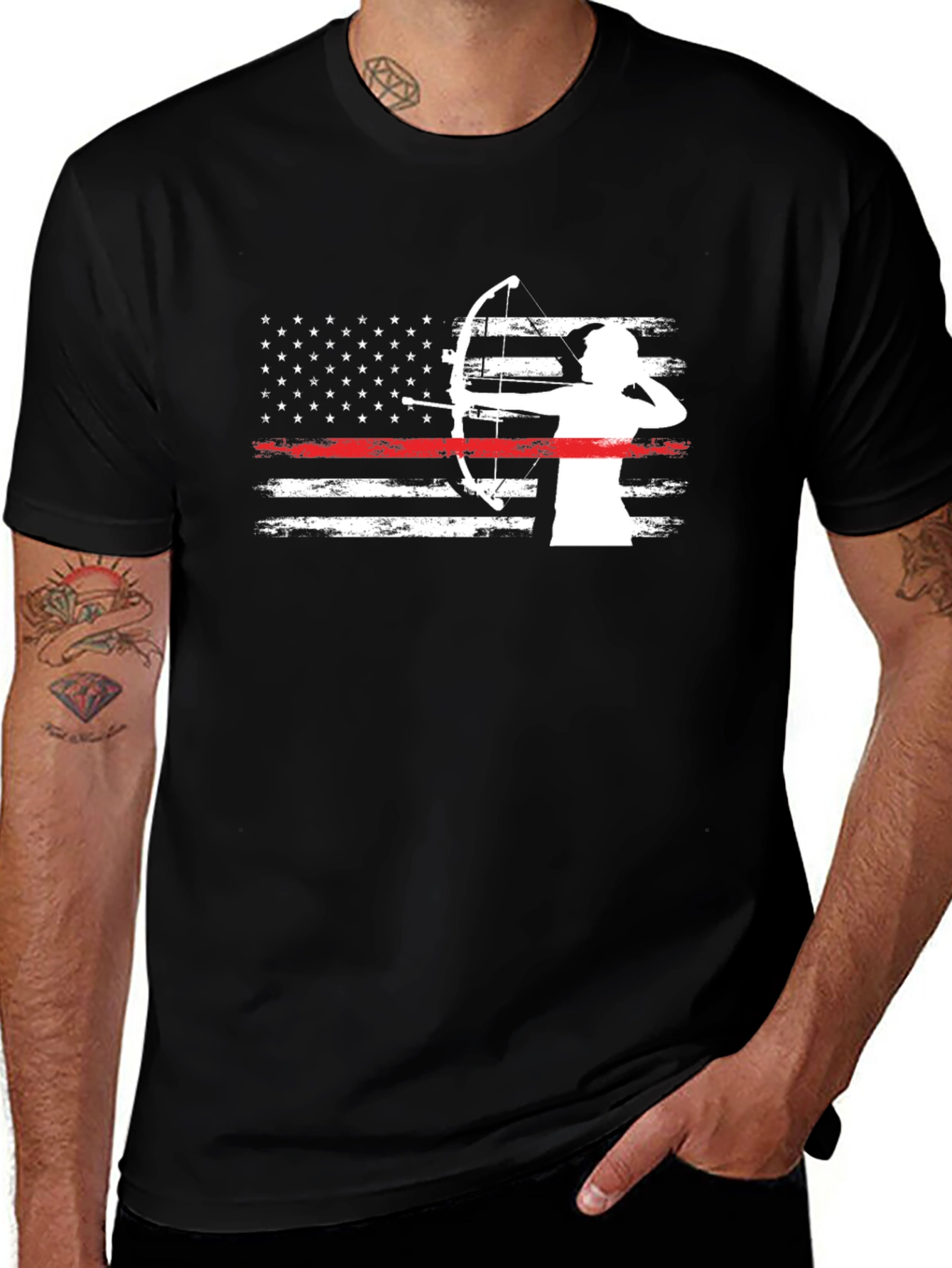 Archery American Flag T-Shirt