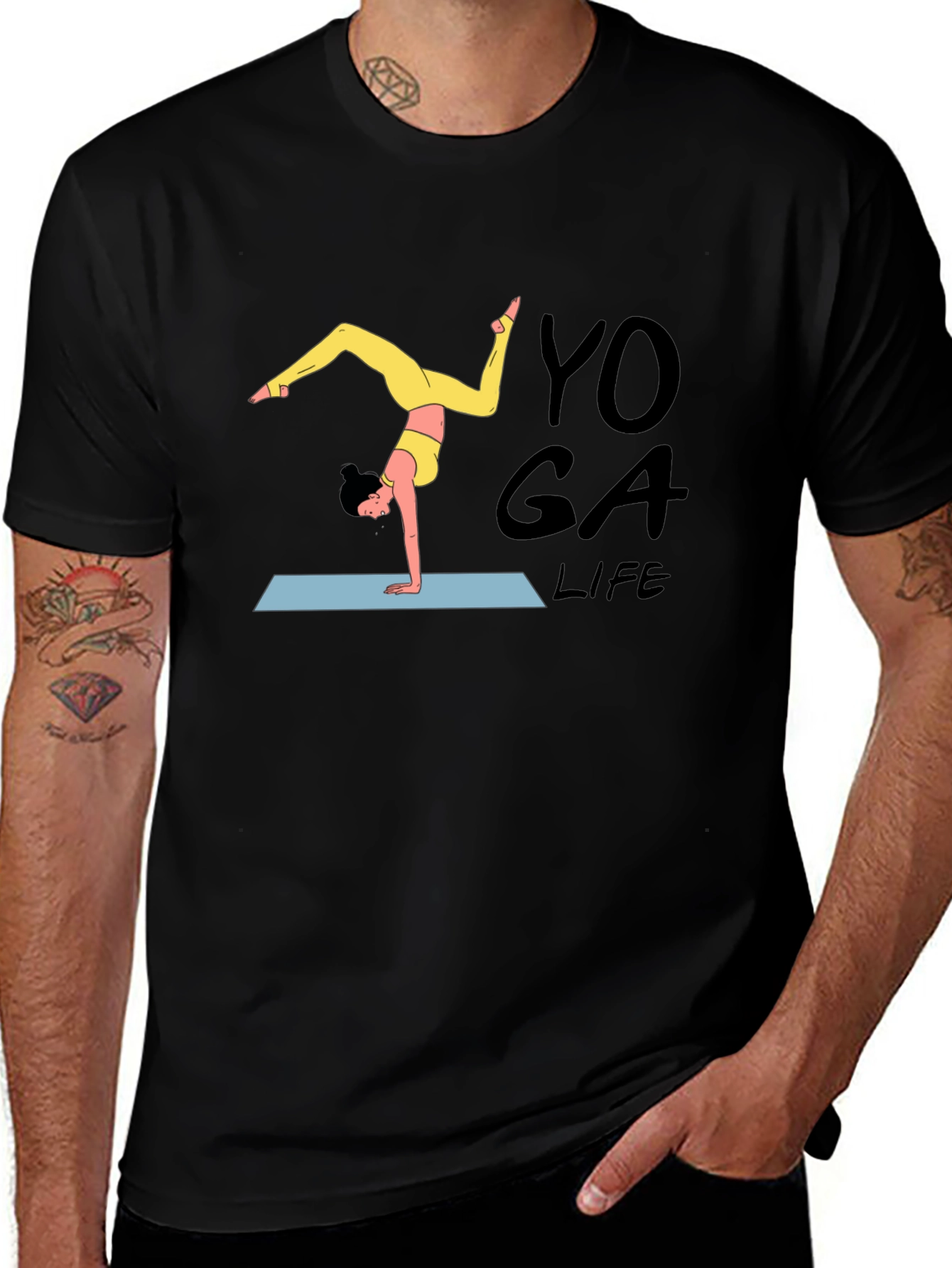 Variant 17 of Yoga Life Black T-Shirt