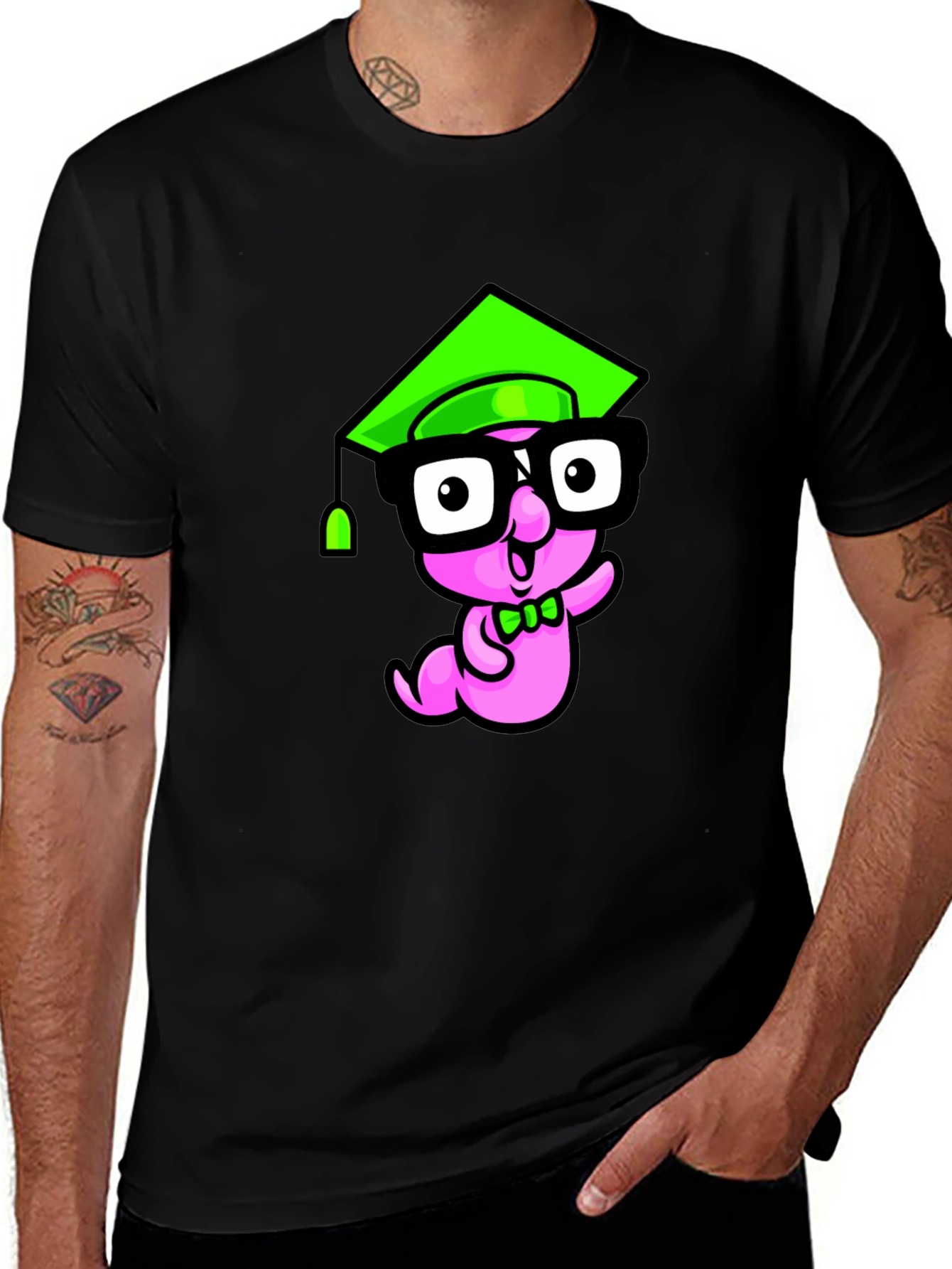 Nerdy Worm Tee - Graduation Style!