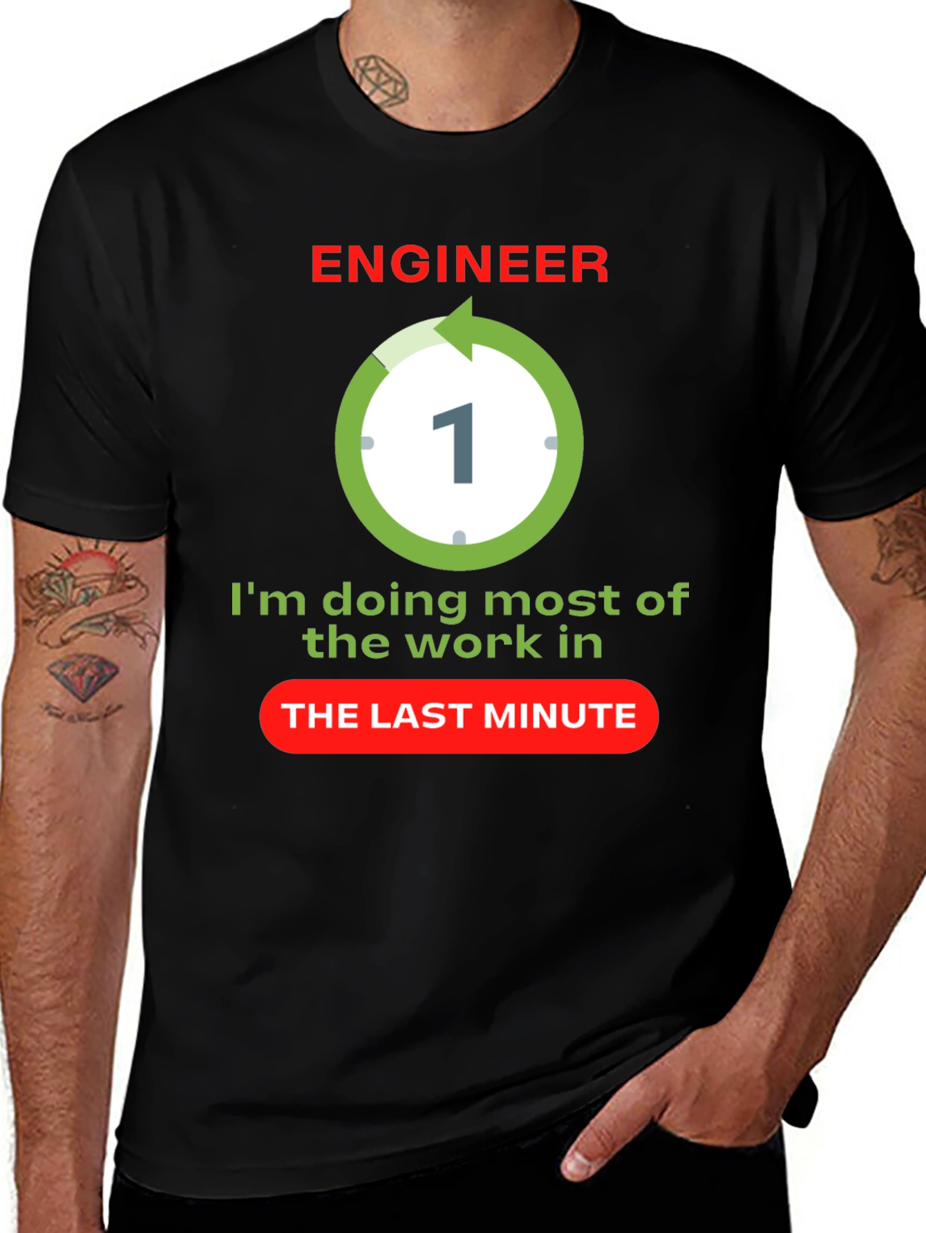 Variant 22 of Engineer Last Minute T-Shirt
