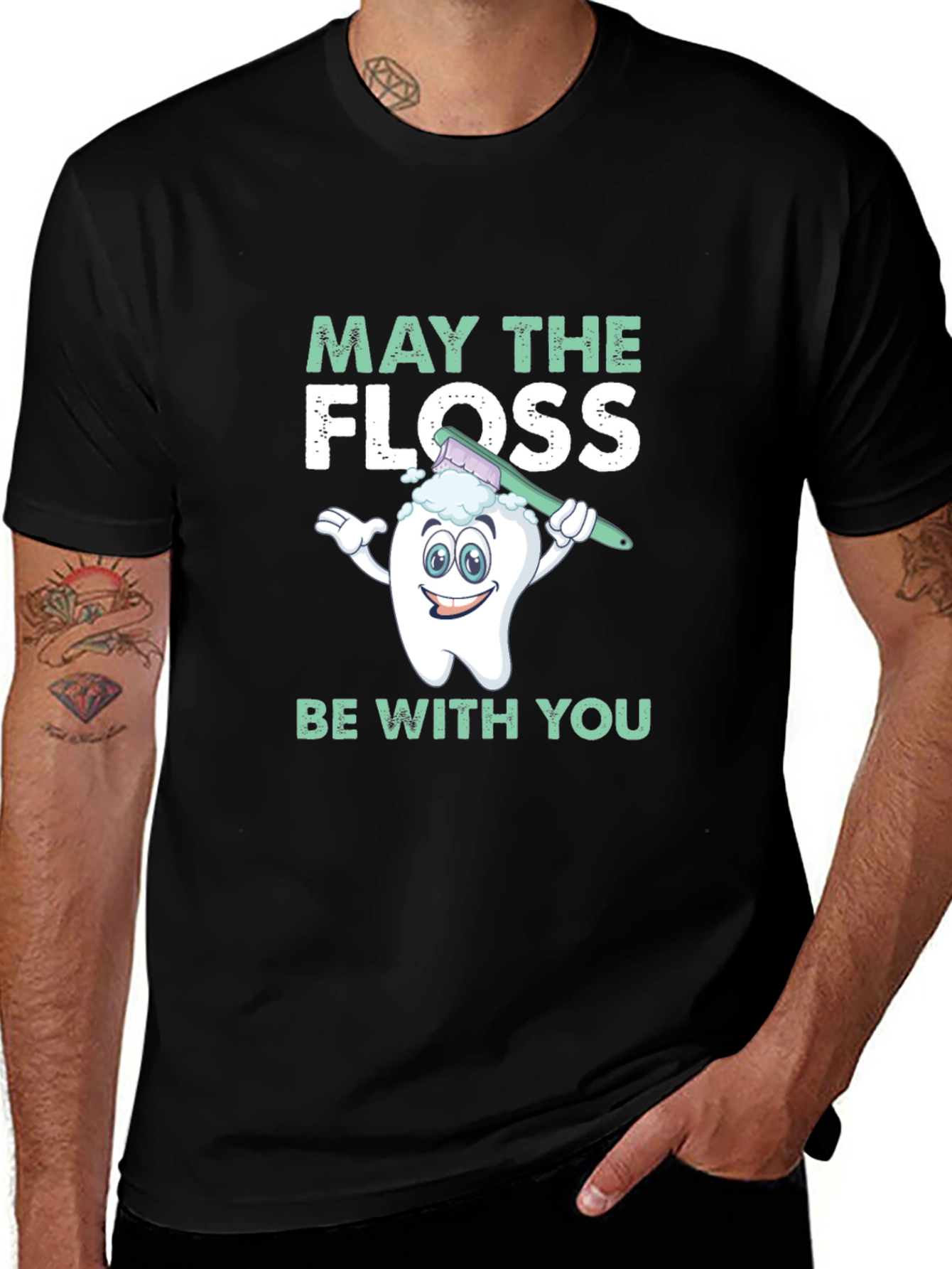 Variant 8 of May The Floss Be With You T-Shirt