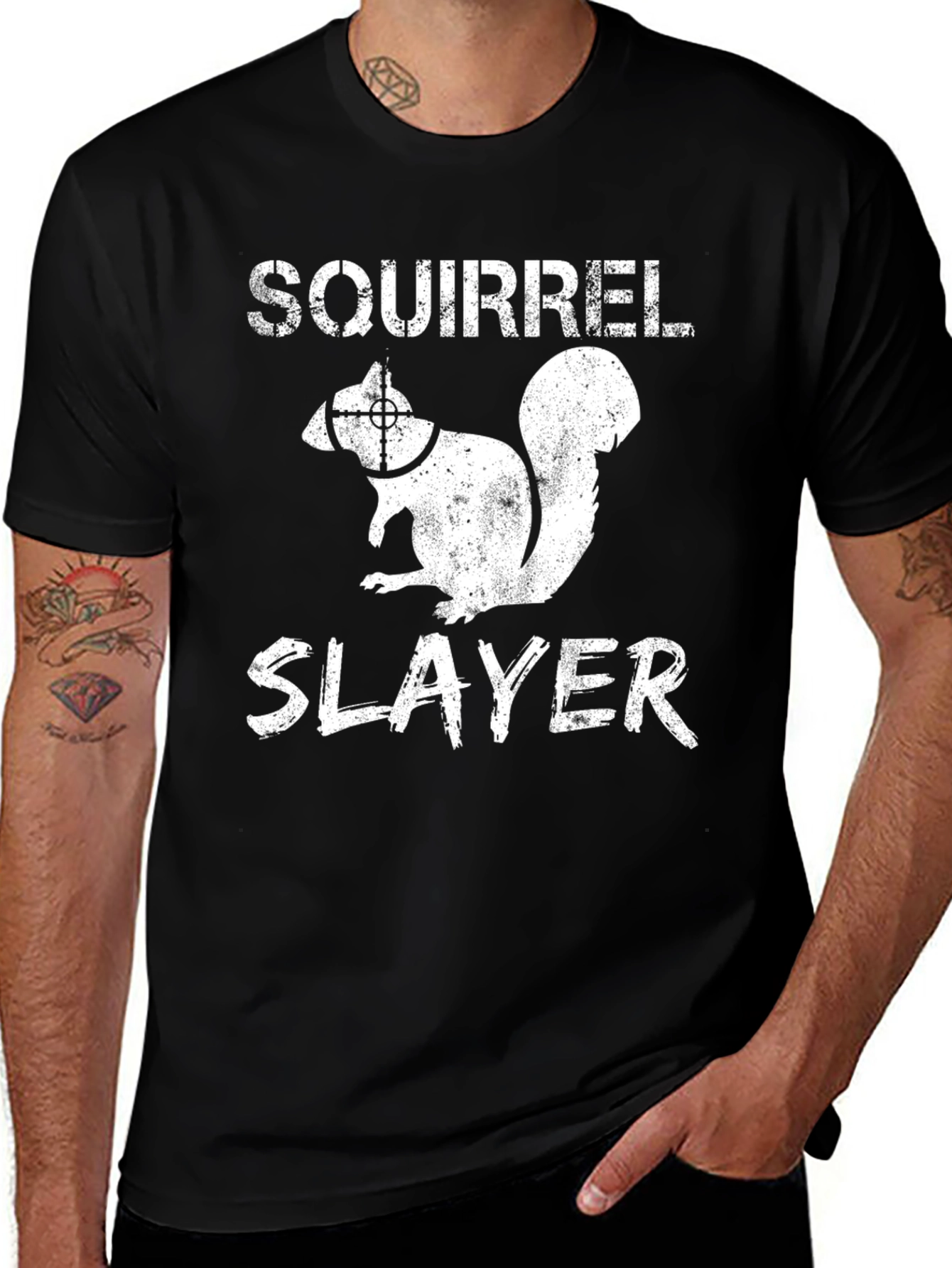 Variant 11 of Squirrel Slayer Graphic Tee - Hunting Humor