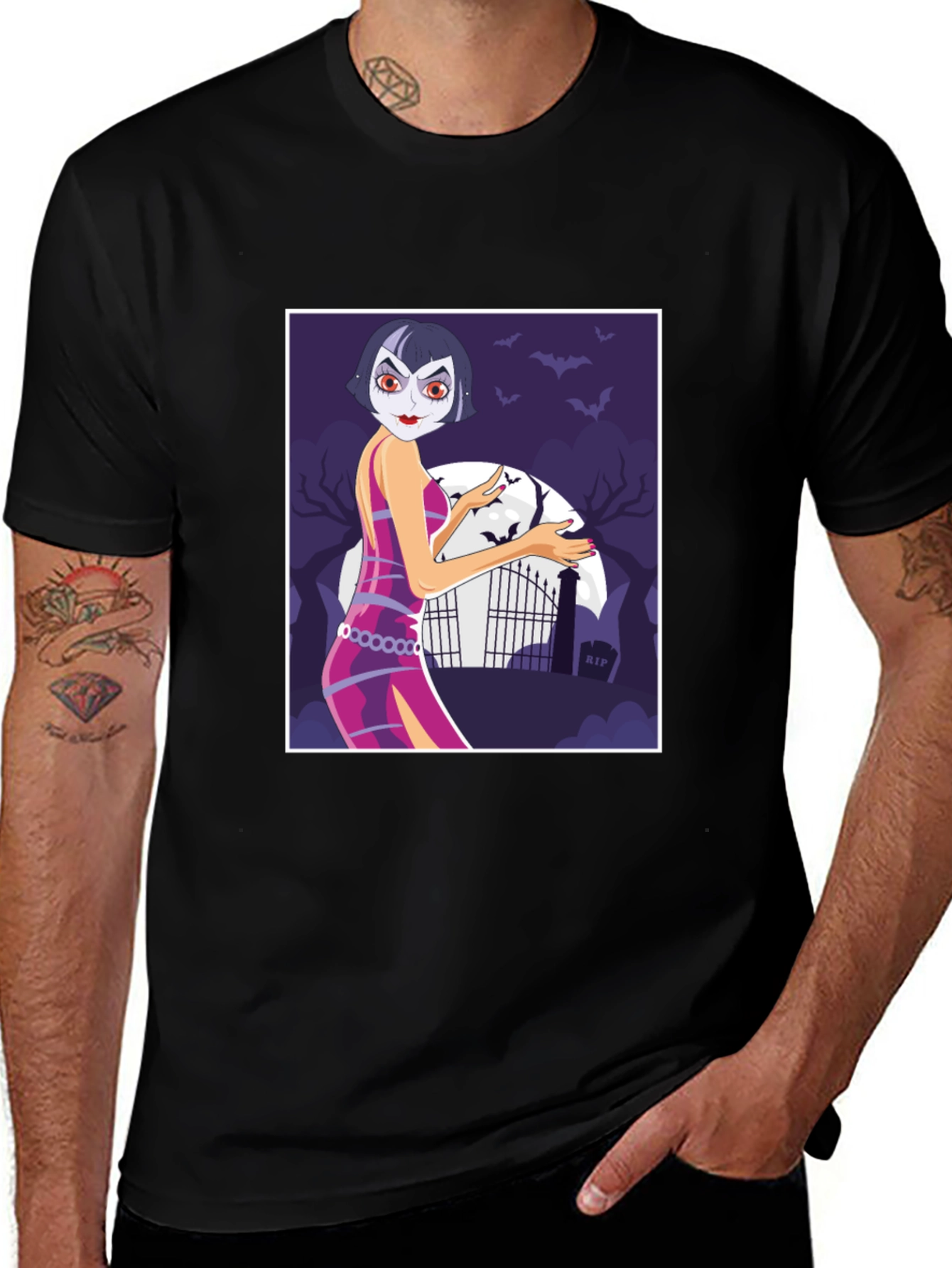 Variant 11 of Vampire Woman Graphic Tee