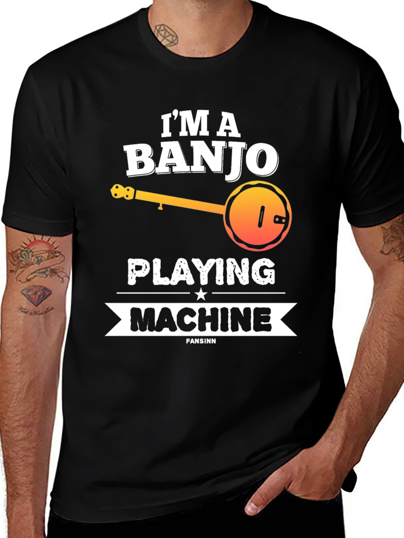 Variant 28 of Banjo Playing Machine T-Shirt