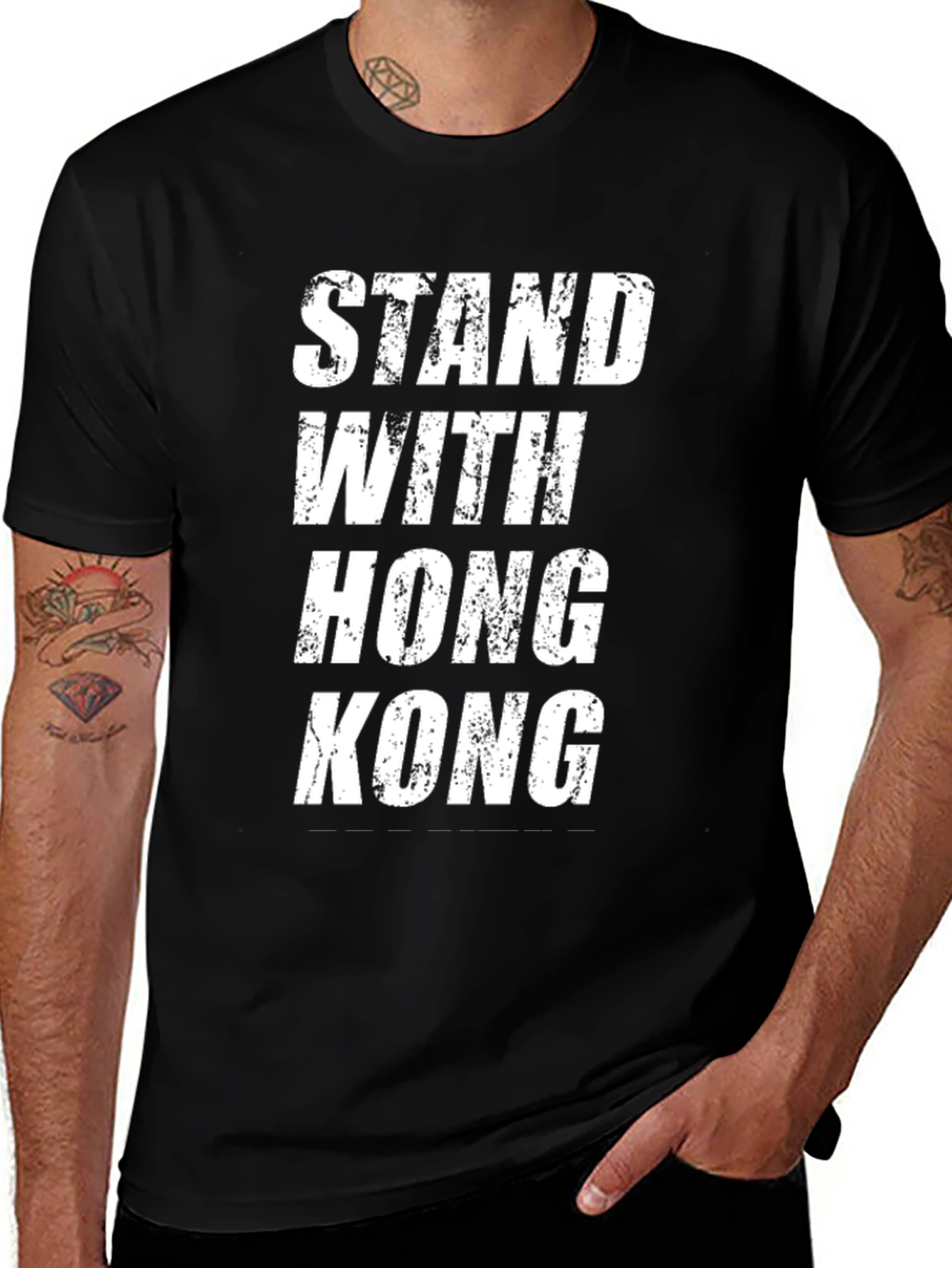 Variant 12 of Stand With Hong Kong Graphic Tee - Activism T-Shirt