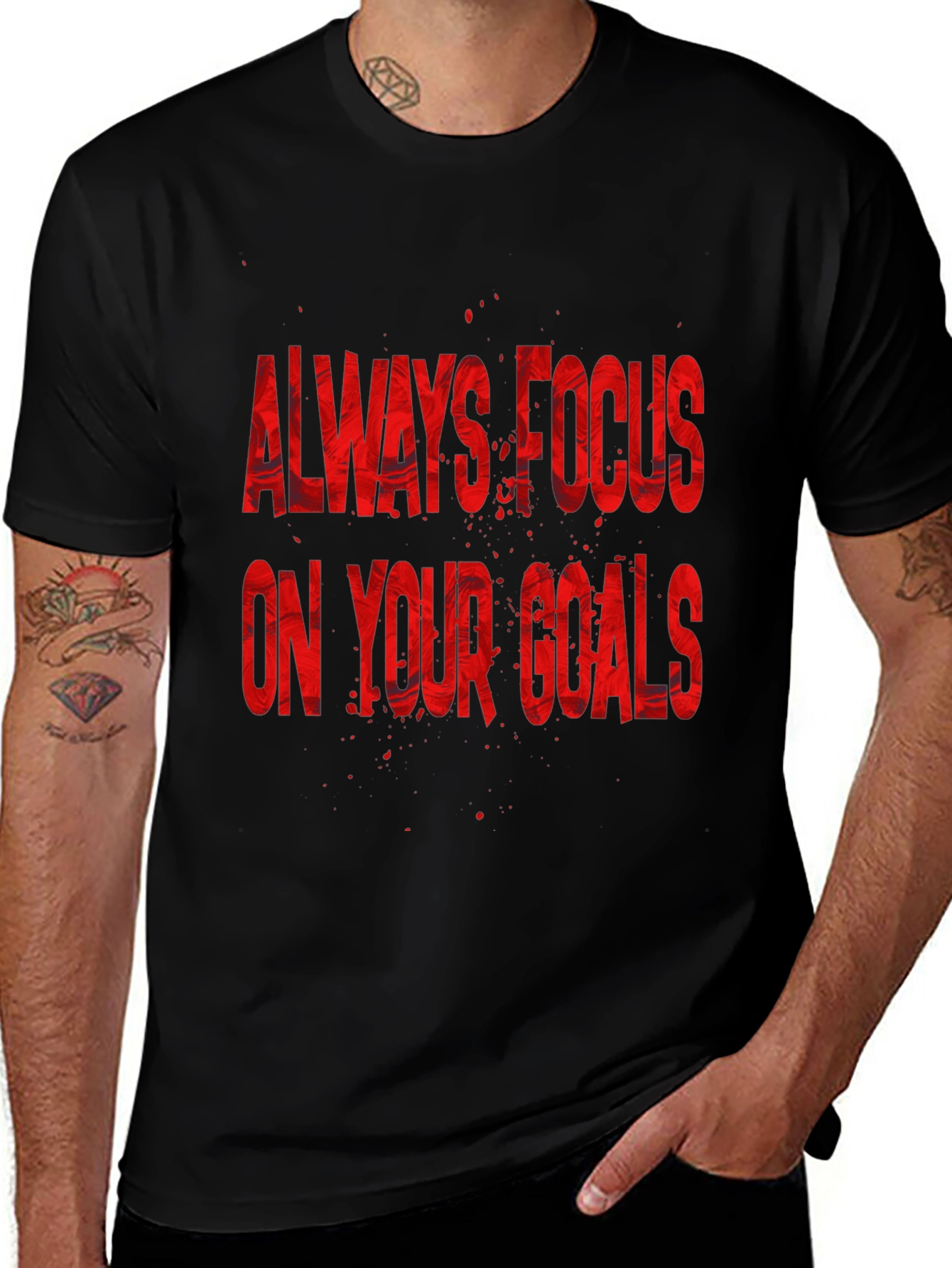 Variant 3 of Focus on Your Goals Graphic T-Shirt