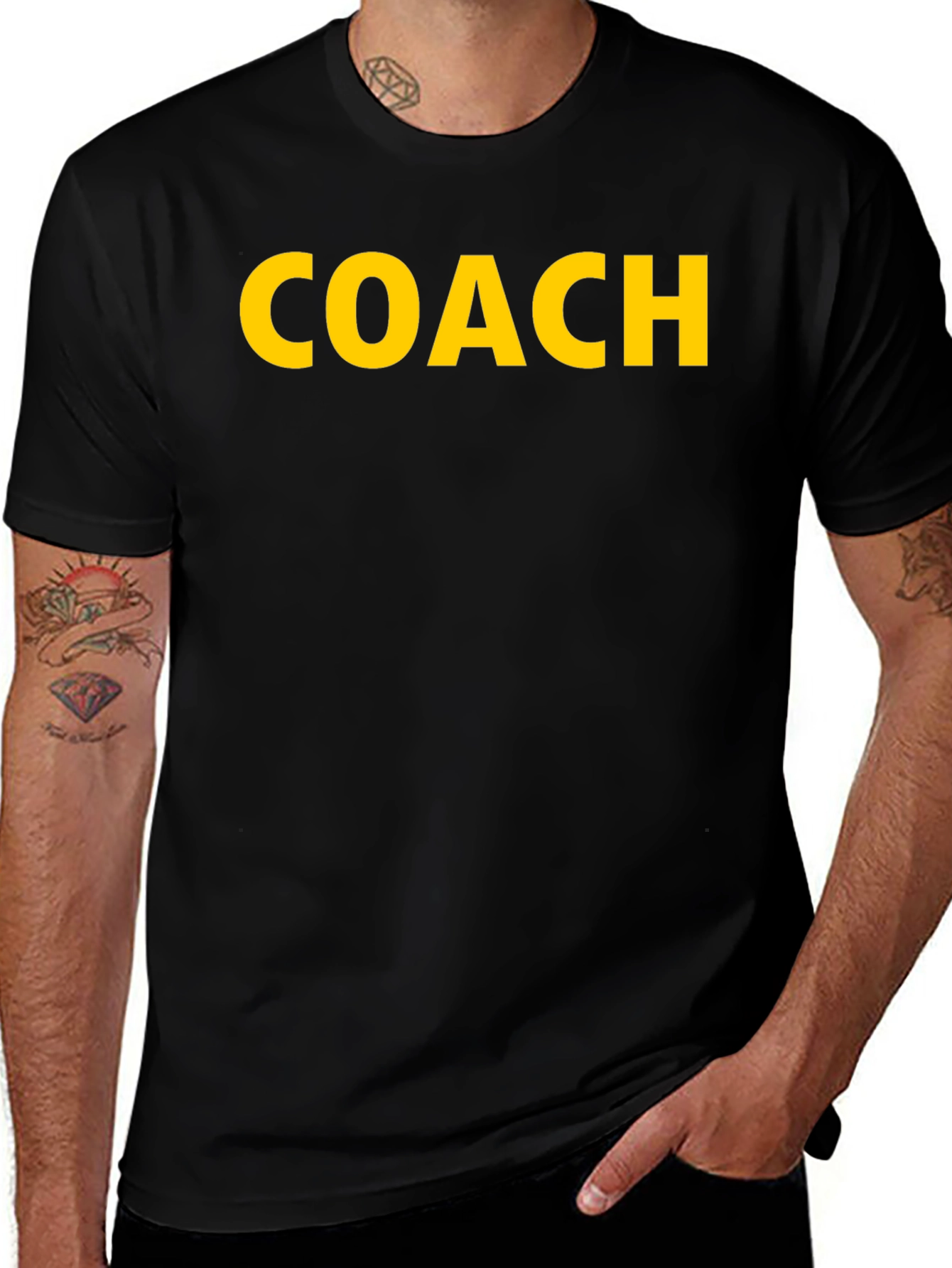 Coach T-Shirt - Black Crew Neck Tee