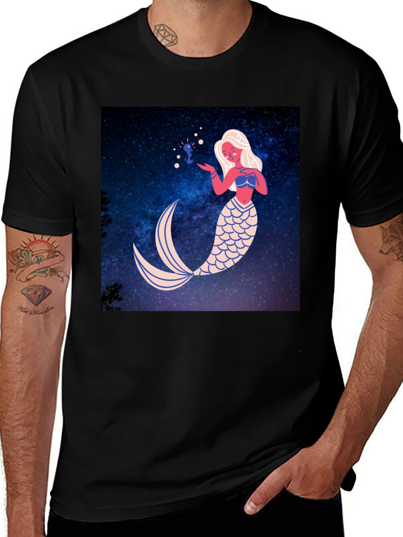 Variant 30 of Mermaid Graphic Print T-Shirt