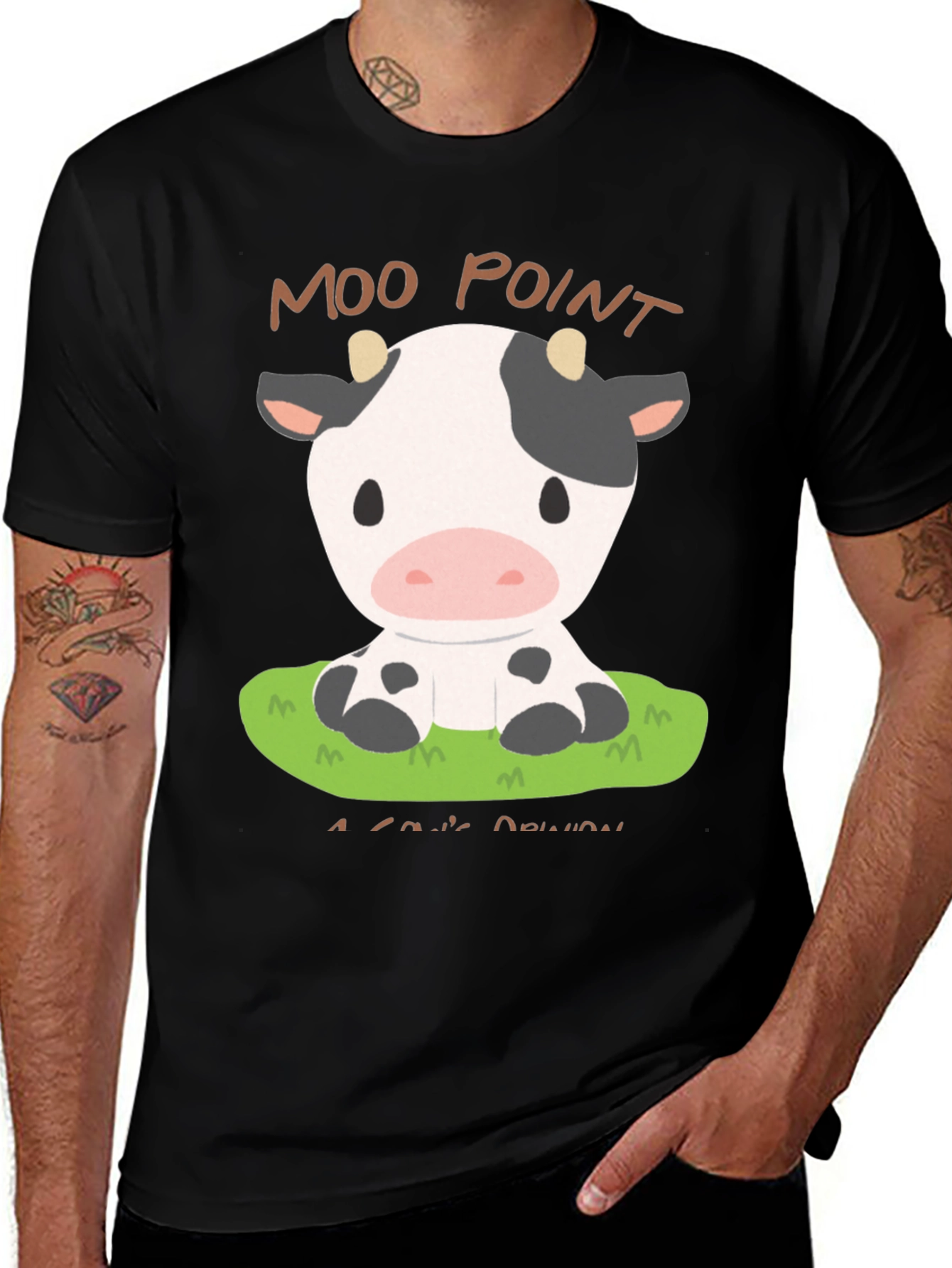 Variant 18 of Moo Point T-Shirt - Cute Cow Design