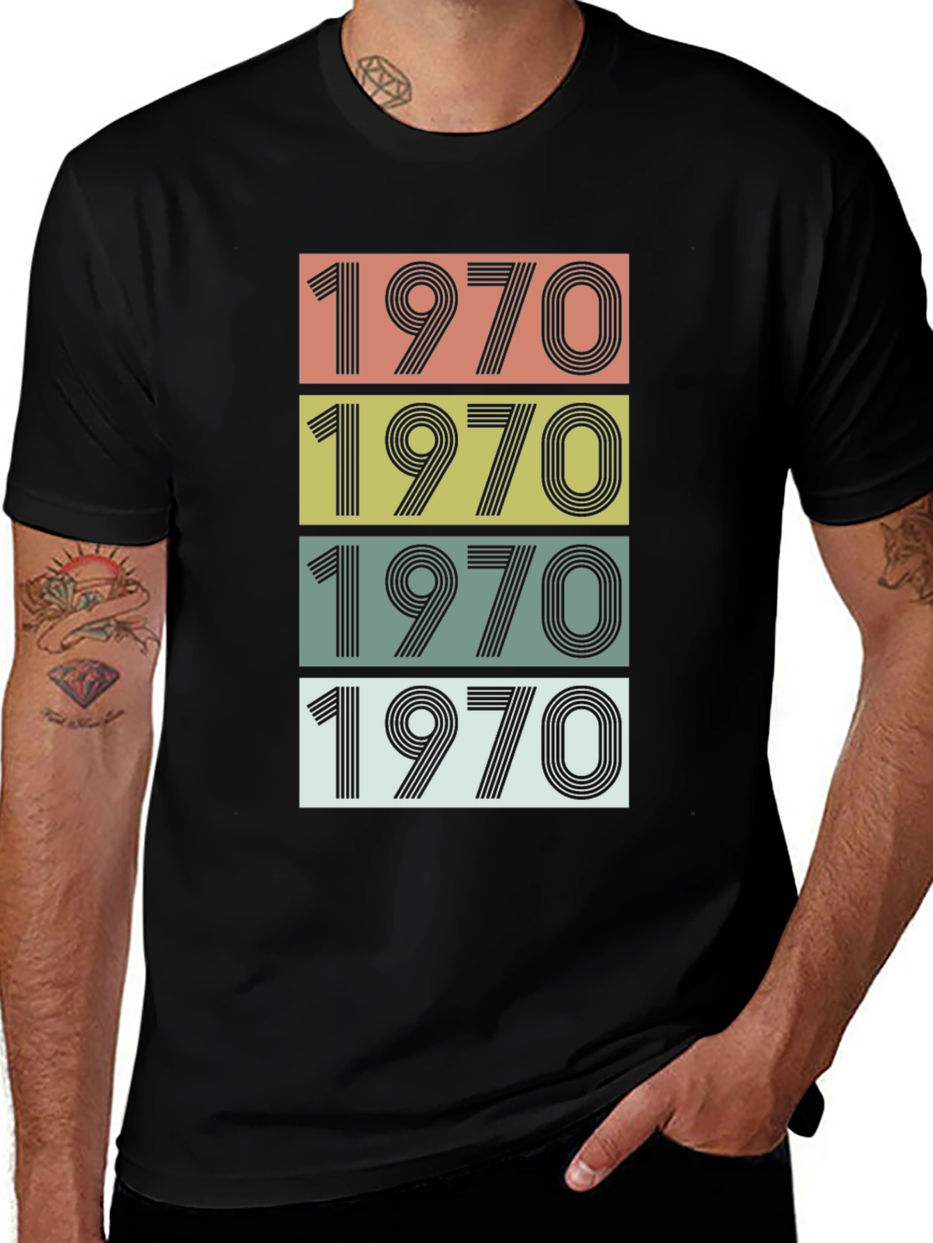 Variant 18 of Retro 1970 T-Shirt - Vintage Style Birthday Tee