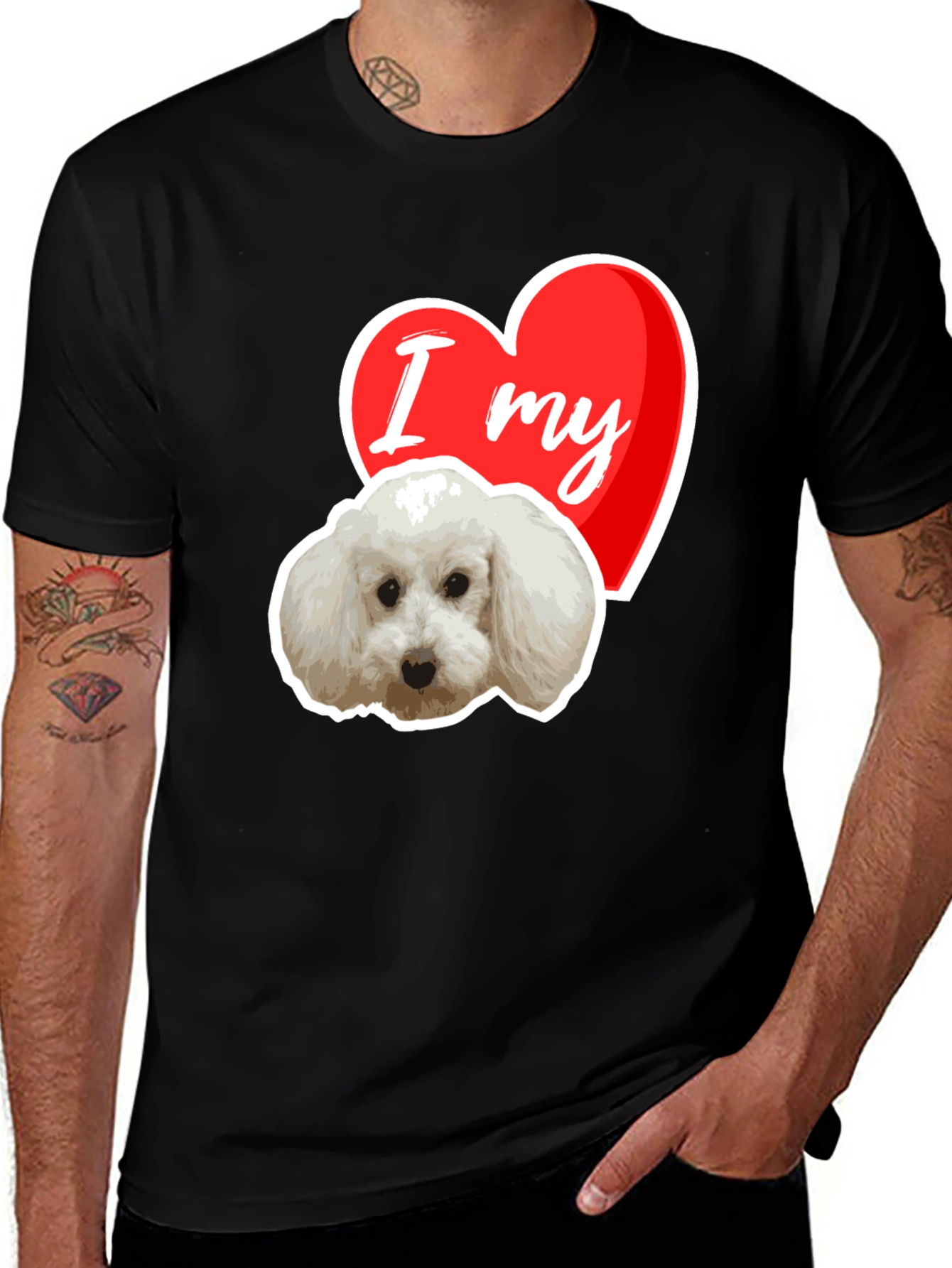 Variant 17 of I Heart My Dog T-Shirt - Cute Pet Lover Tee