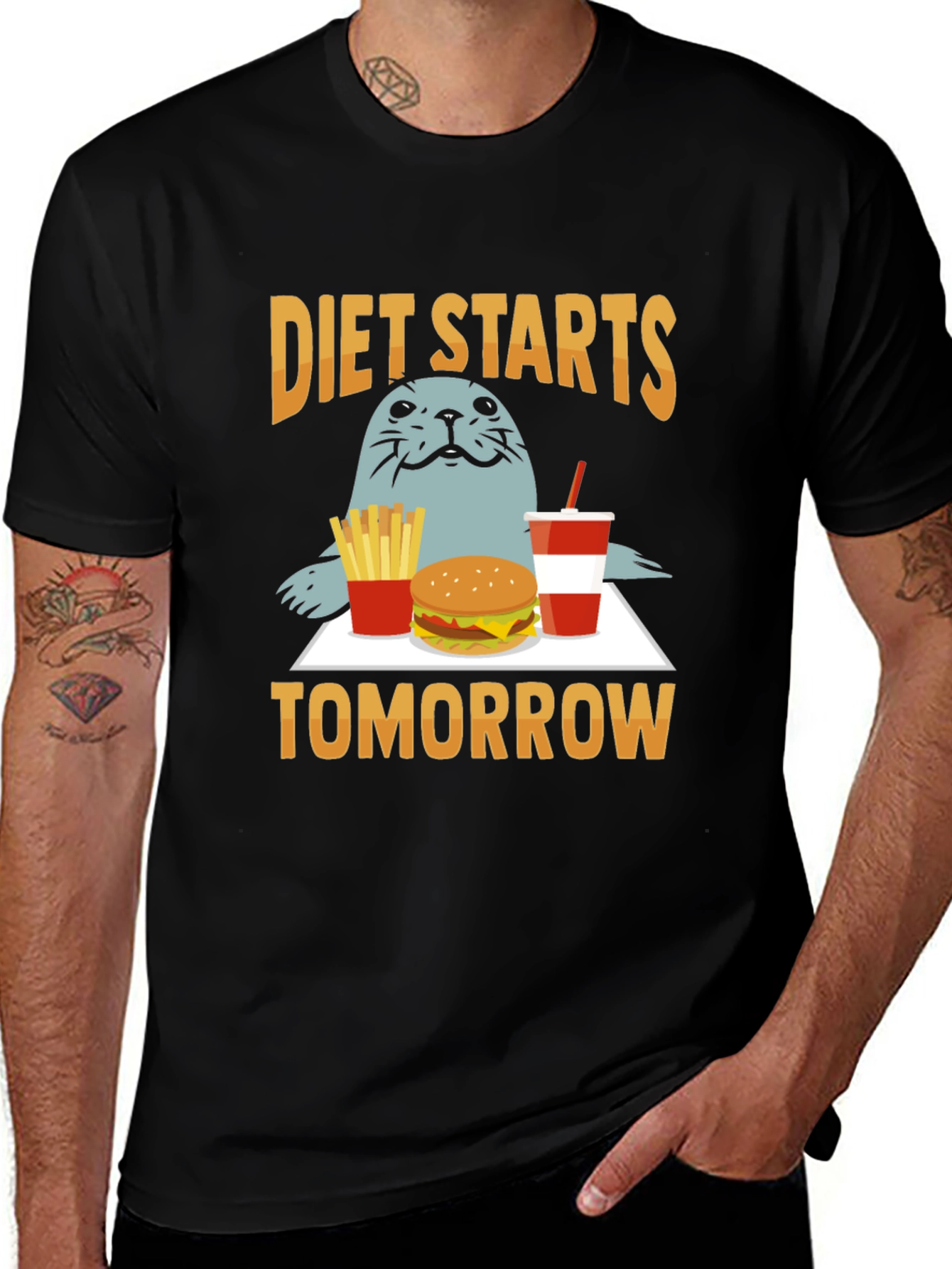 Variant 25 of Diet Starts Tomorrow Graphic Tee