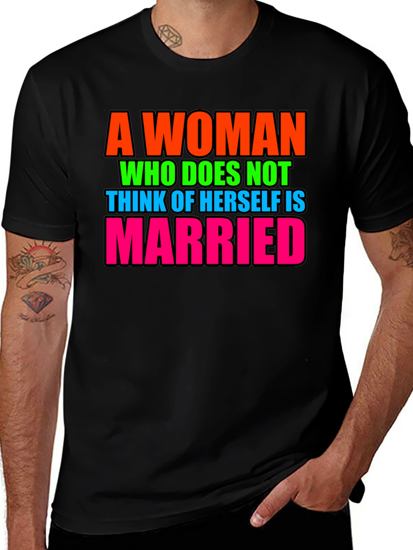Variant 15 of Funny Unmarried Woman Graphic T-Shirt