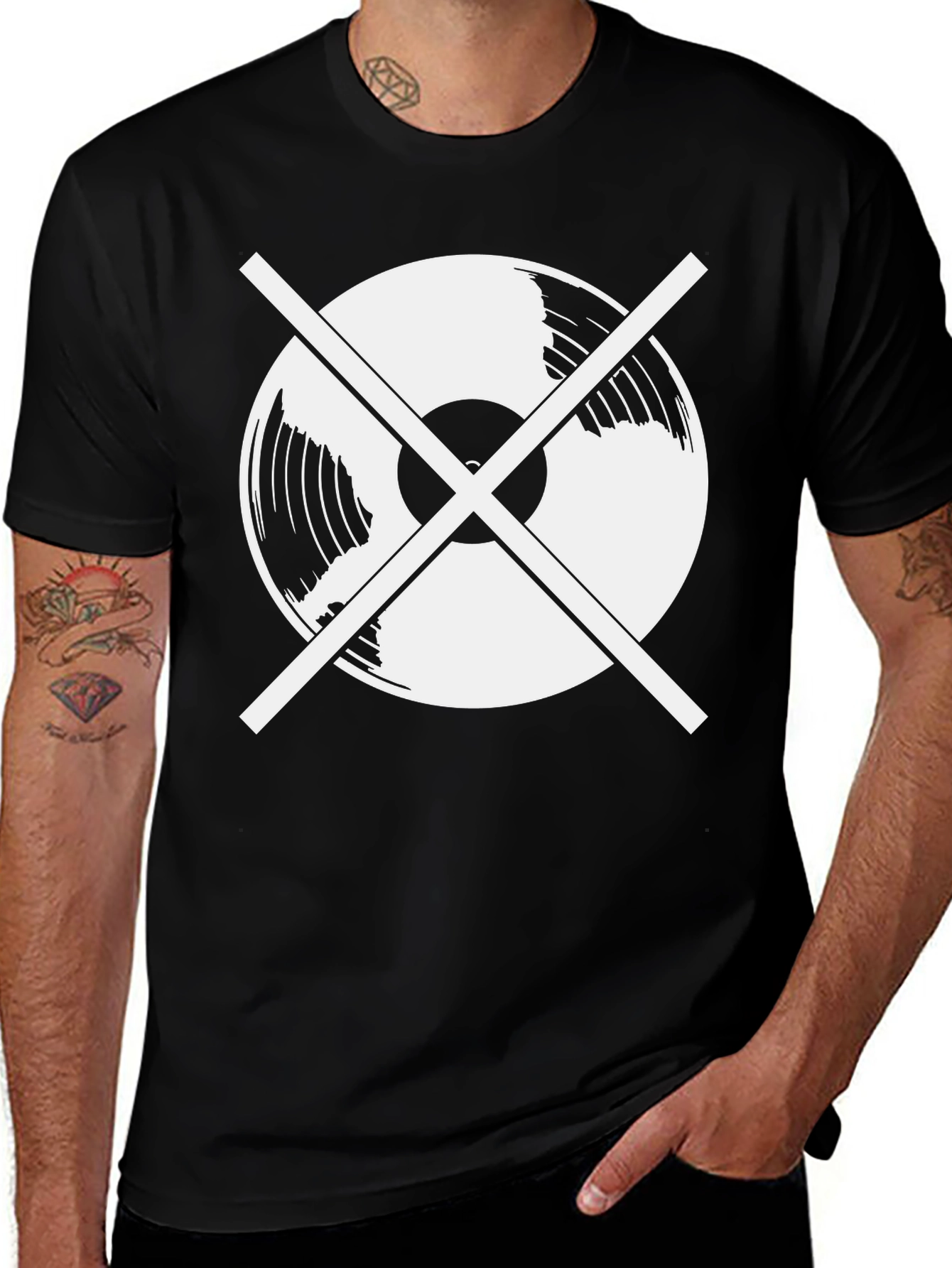 Variant 30 of Vinyl Record X Black T-Shirt