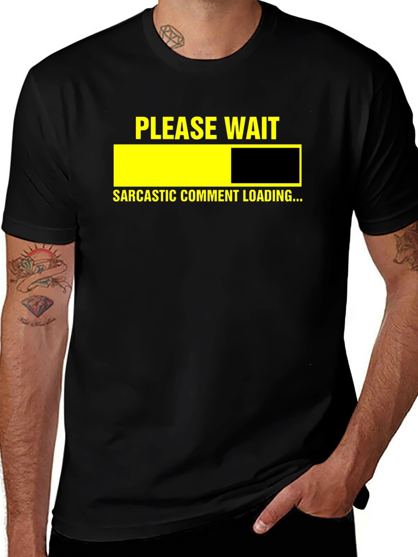 Variant 30 of Sarcastic Comment Loading Graphic Tee - Unisex
