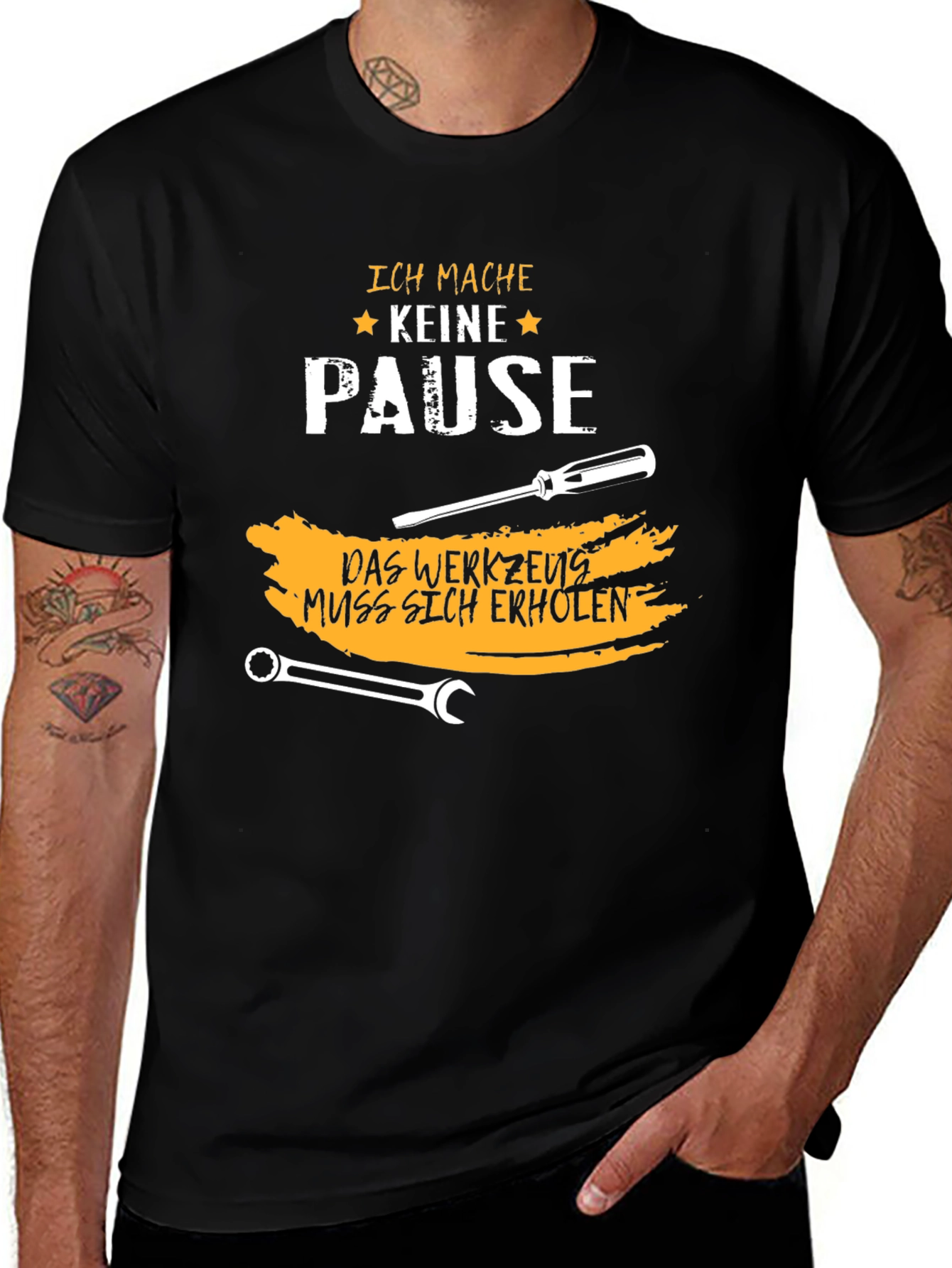 Variant 24 of Ich Mache Keine Pause Graphic Tee - Mechanic Gift