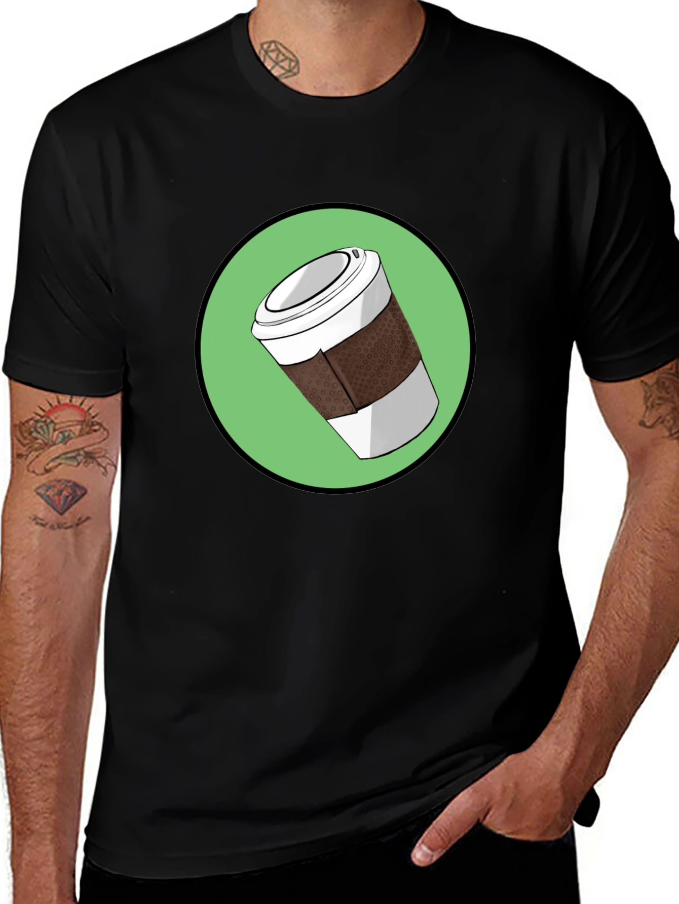 Coffee Cup Graphic Tee - Casual Comfort