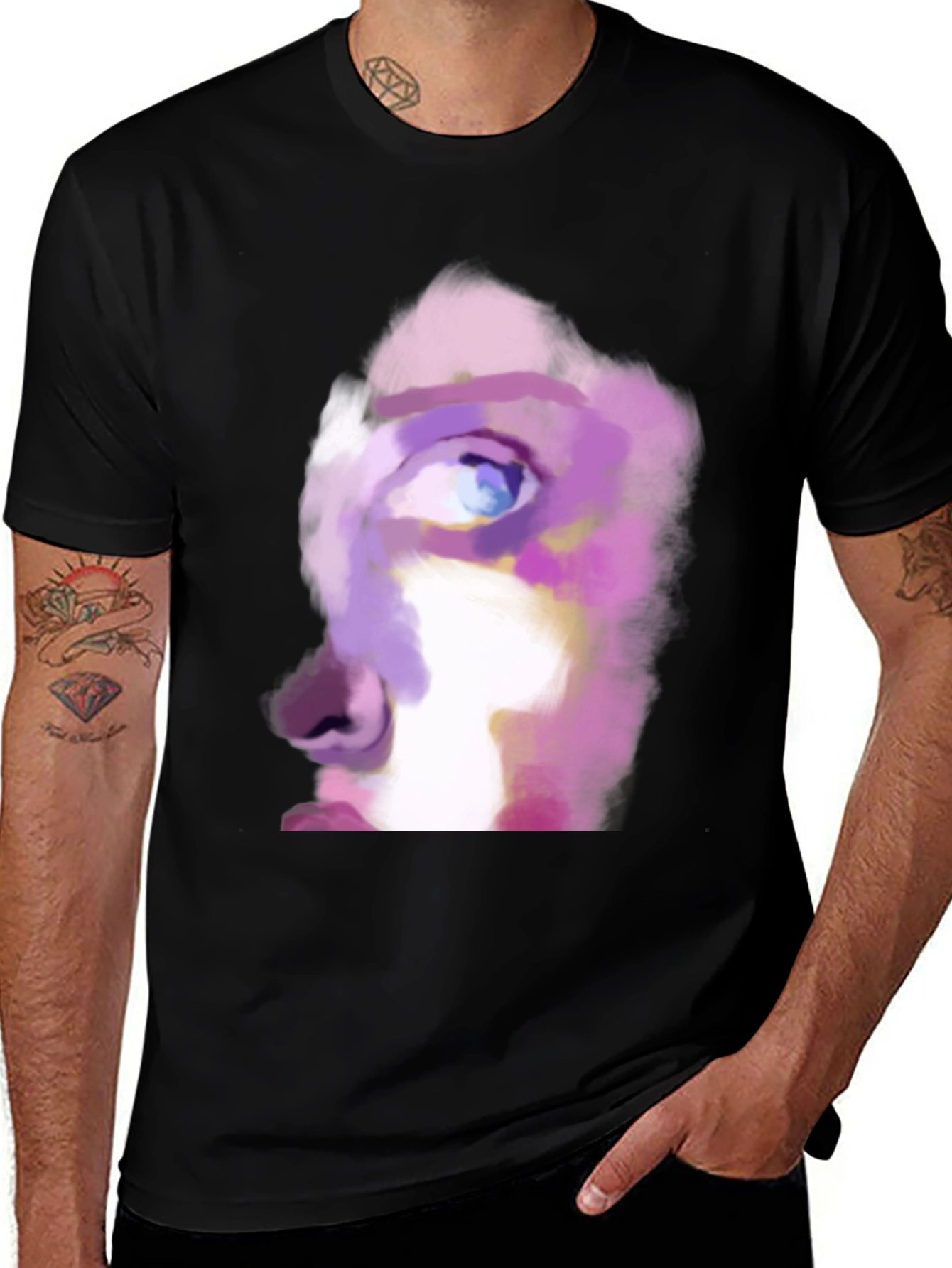 Variant 25 of Abstract Portrait T-Shirt - Unique Graphic Tee