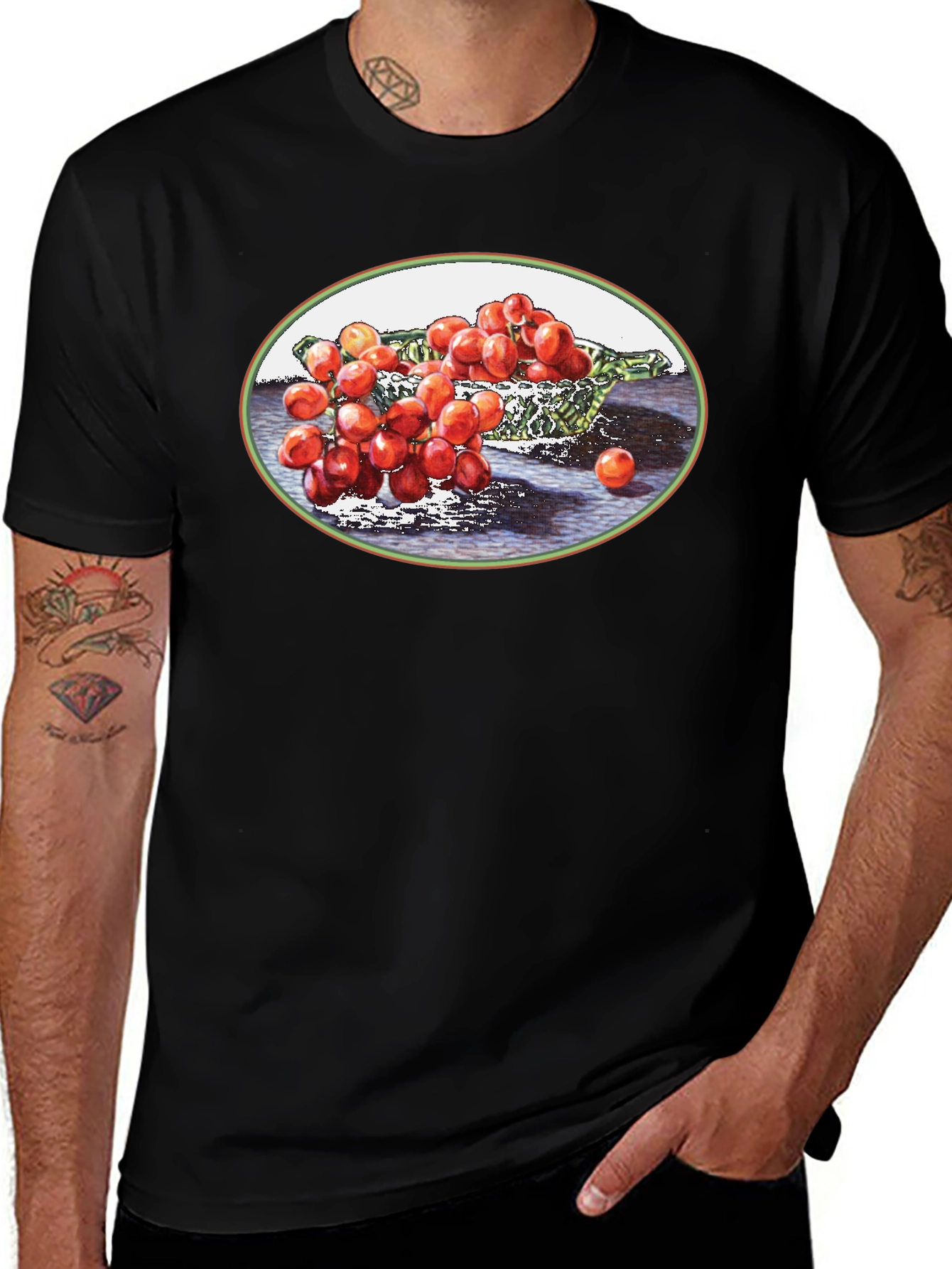Grapes T-Shirt - Fruit Design Tee