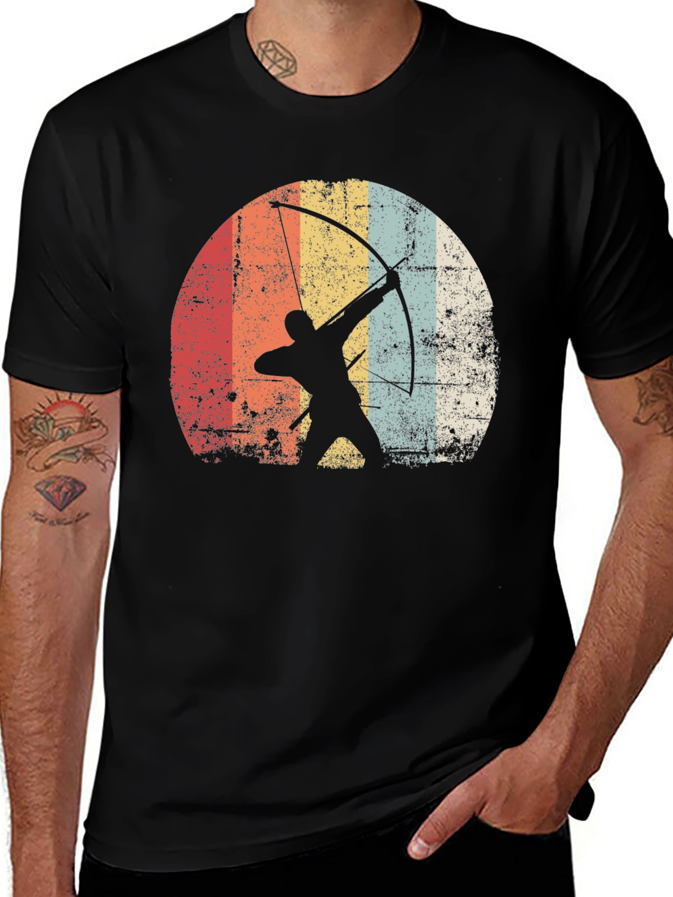 Variant 9 of Vintage Archer T-Shirt - Retro Style