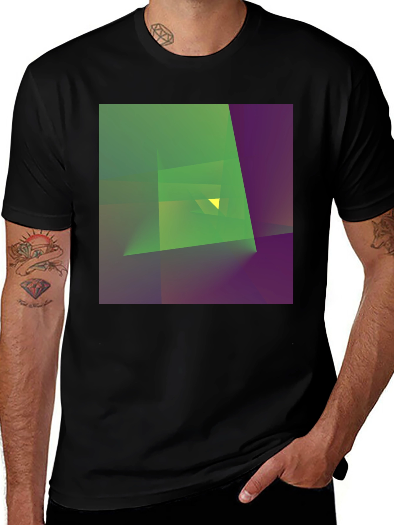 Variant 21 of Abstract Geometry Graphic Tee - Modern Art T-Shirt