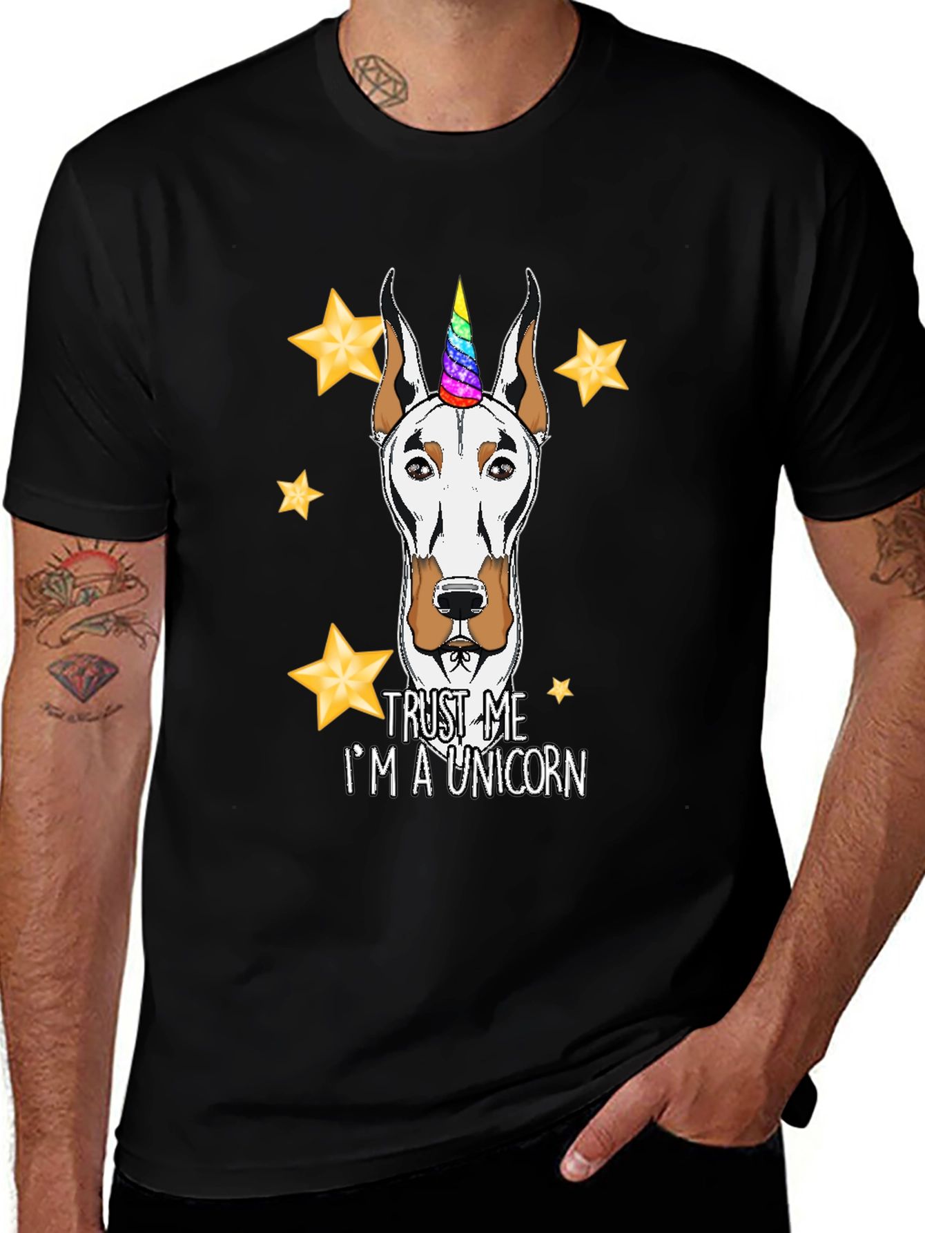 Variant 23 of Unicorn Dog Graphic Tee
