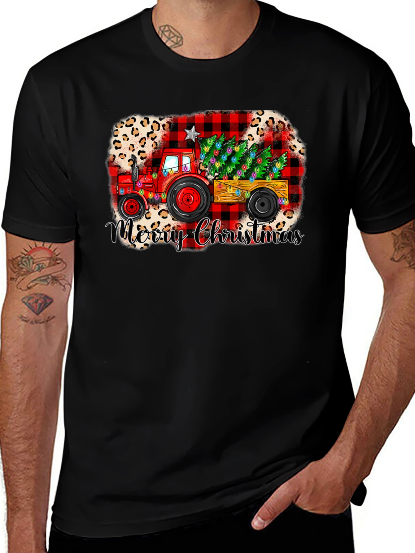 Merry Christmas Tractor Tee