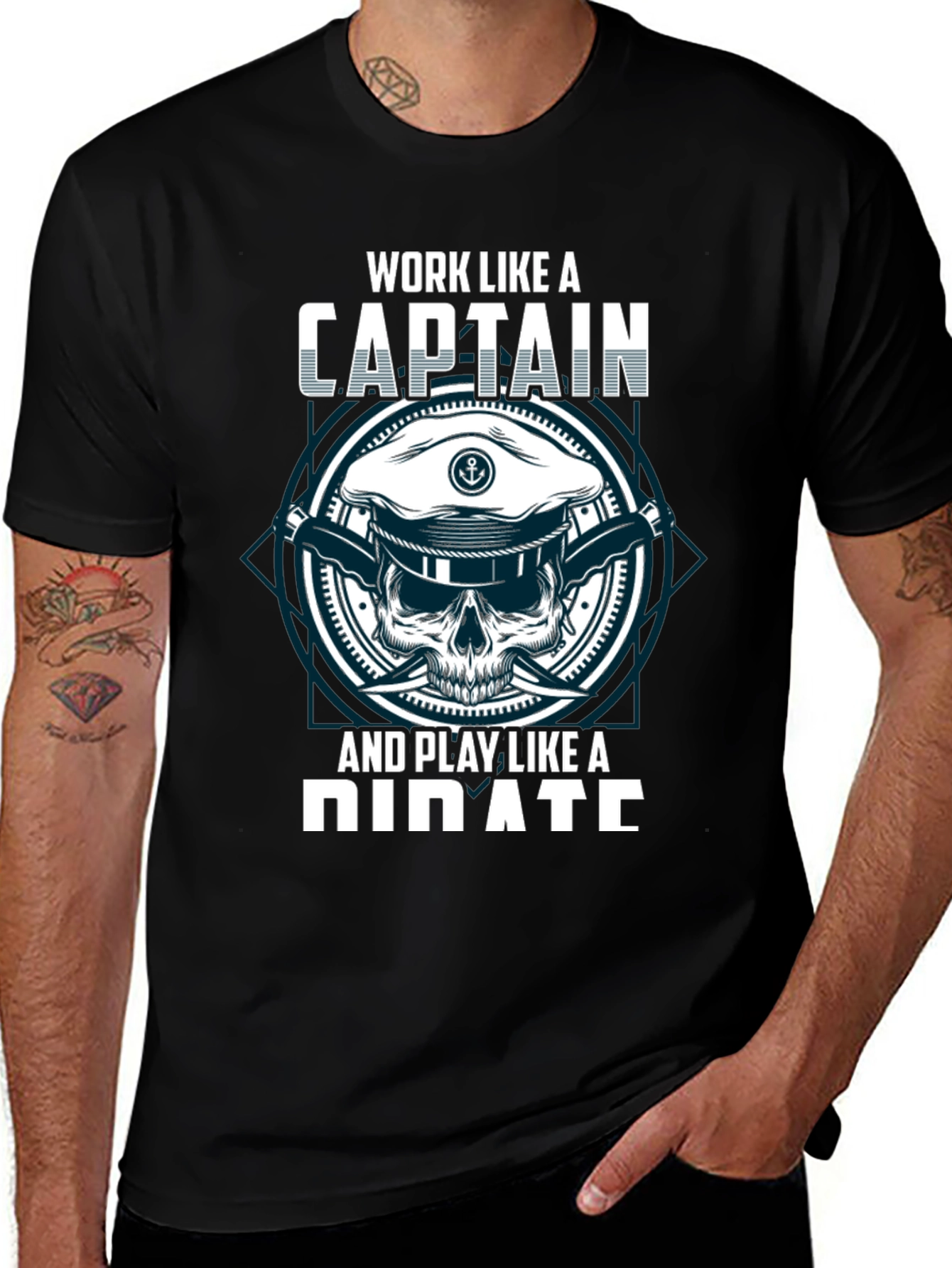 Variant 29 of Captain & Pirate Graphic T-Shirt