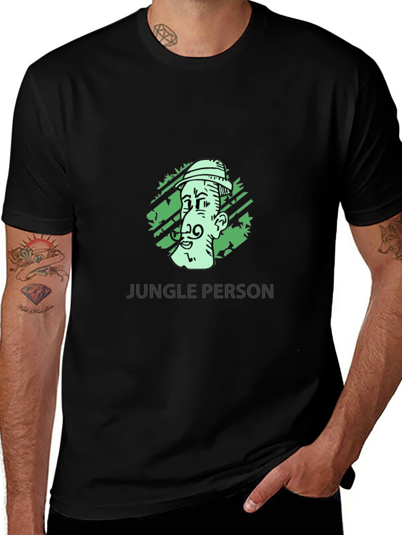 Variant 21 of Jungle Person Graphic Tee - Adventurer's Style