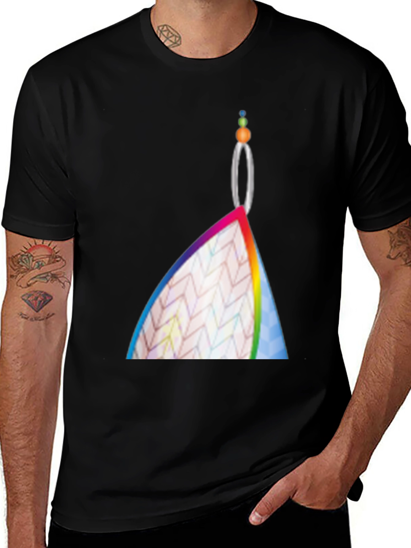 Variant 25 of Funky T-Shirt with Colorful Design