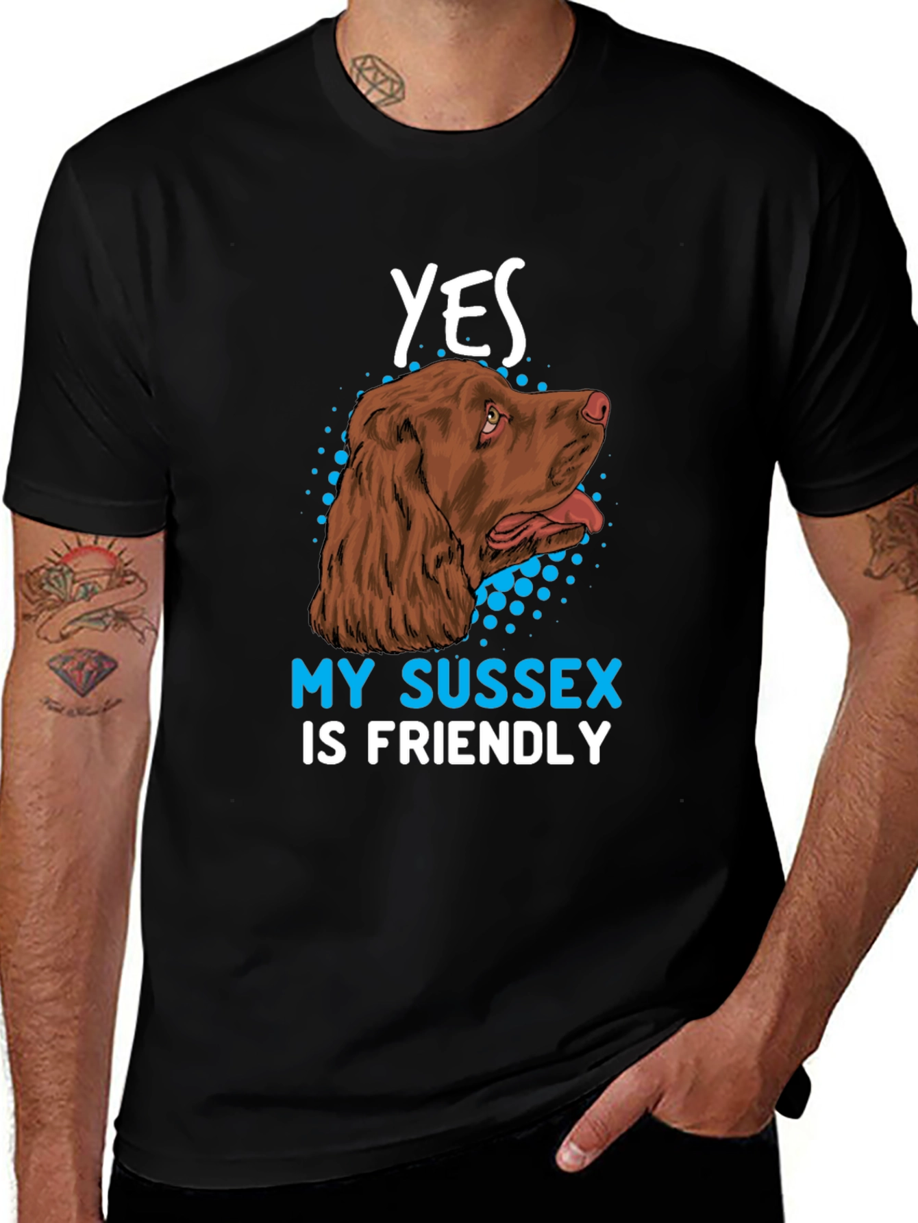 Variant 9 of Sussex Spaniel Friendly T-Shirt