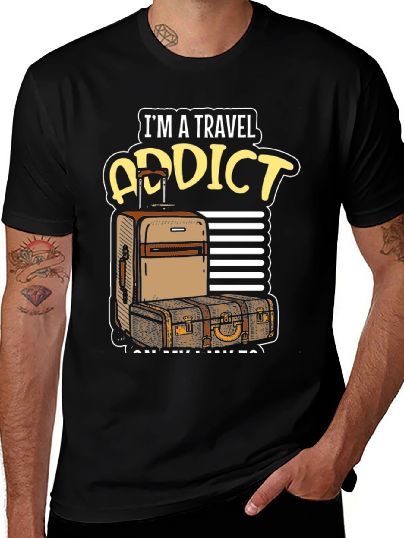 Variant 24 of Travel Addict Graphic Tee