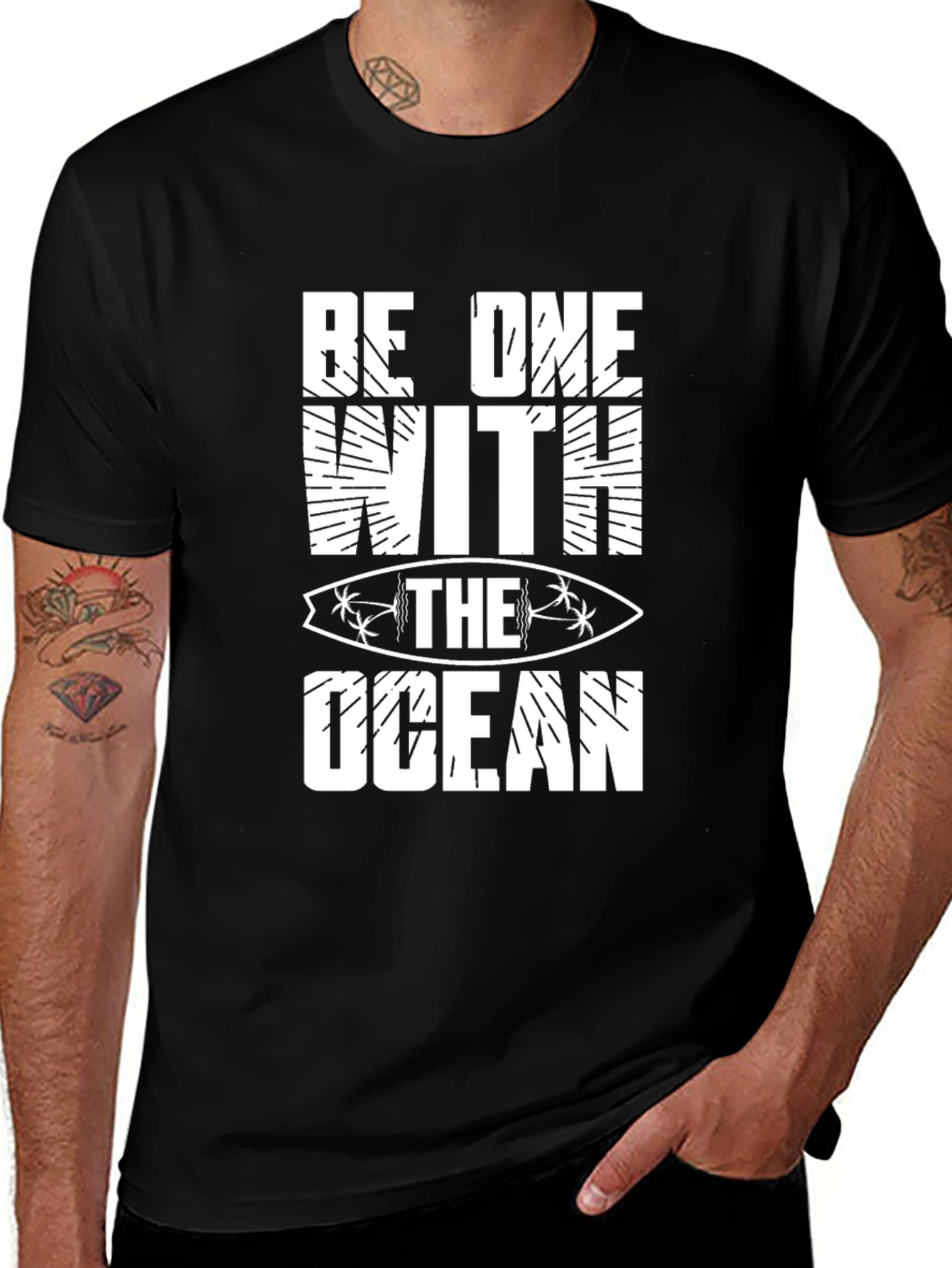 Variant 3 of Be One with the Ocean Graphic Tee