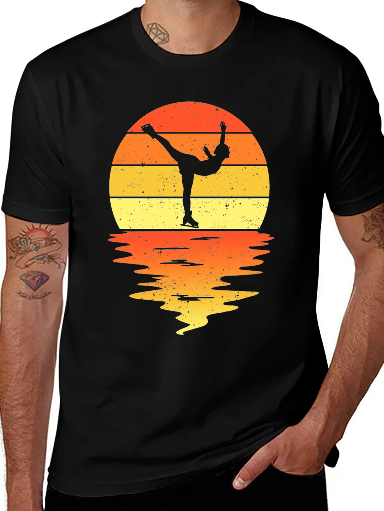 Variant 14 of Figure Skater Sunset Graphic Tee
