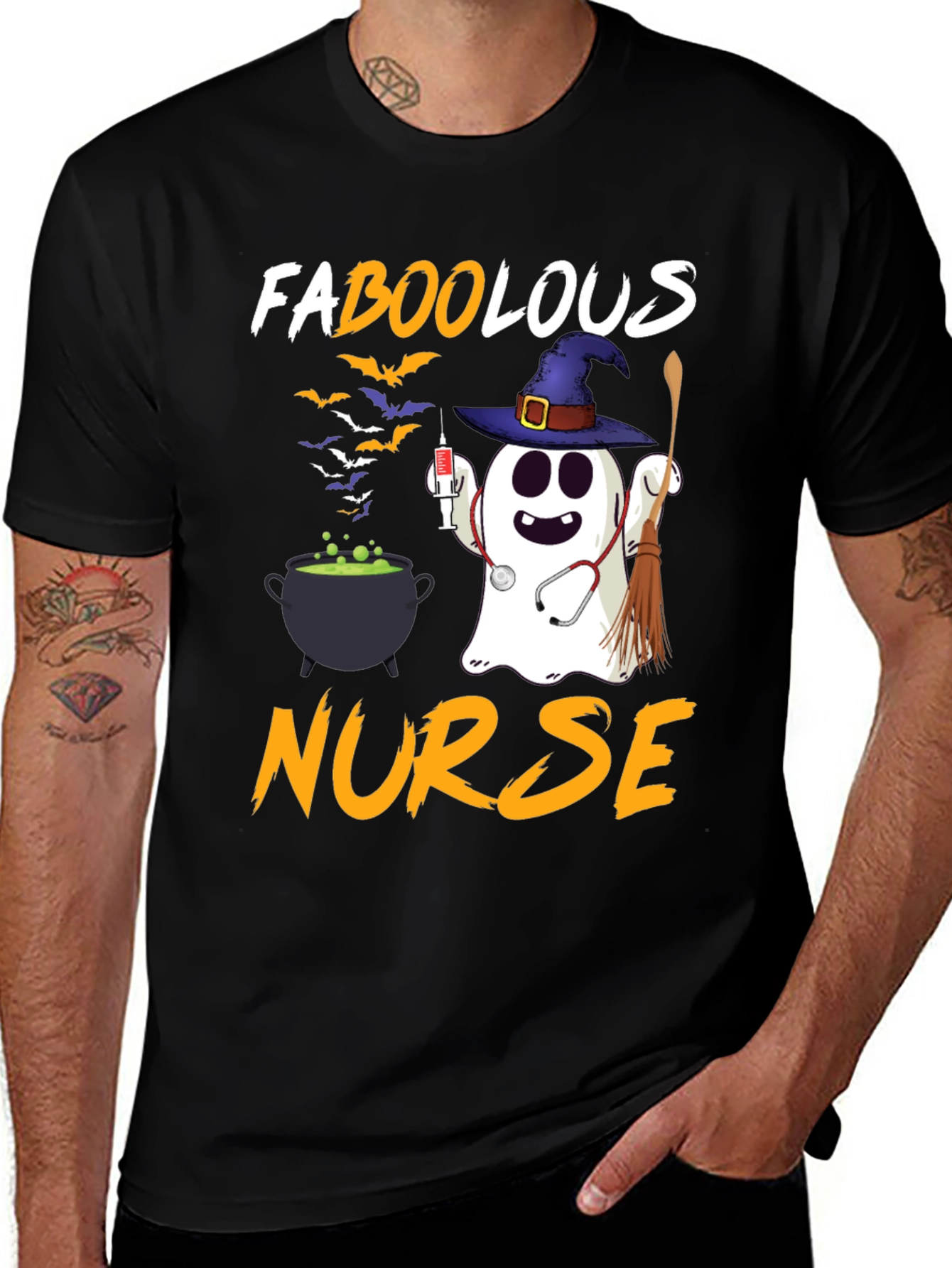 Variant 7 of Faboolous Nurse Halloween T-Shirt