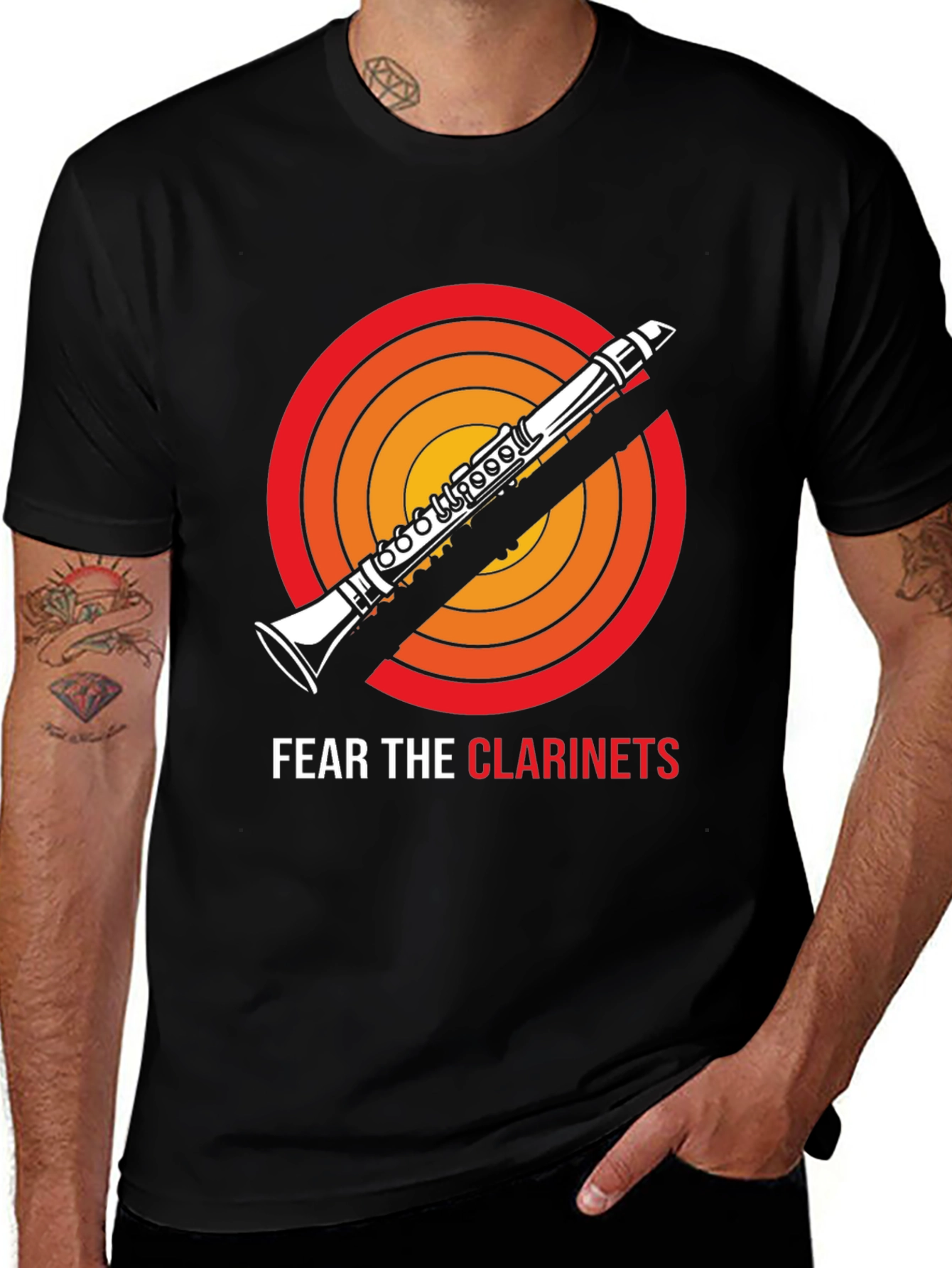 Variant 2 of Fear the Clarinets T-Shirt - Funny Musician Tee